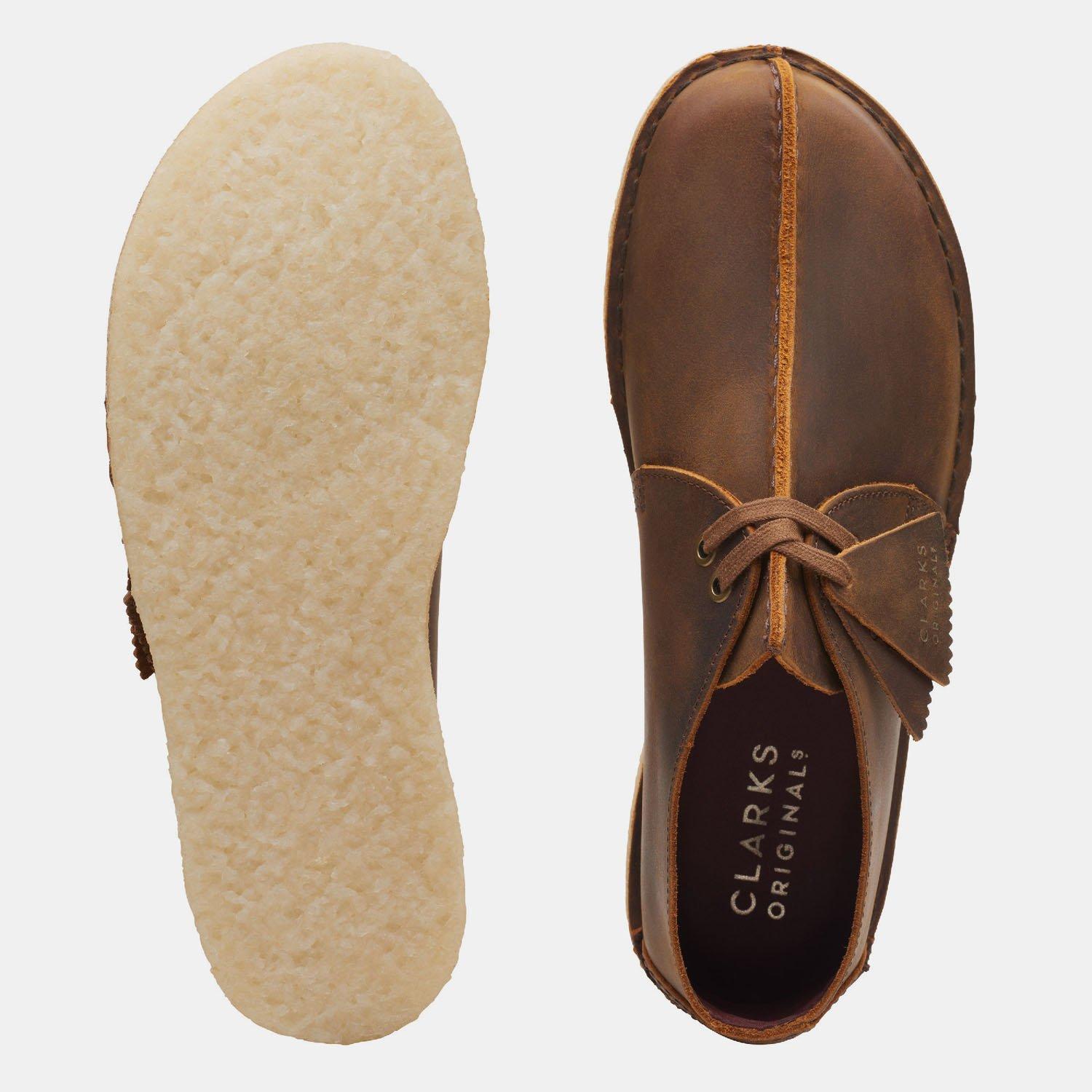 Beeswax - Clarks Originals - Men's Desert Trek Flat Ankle Boot - 4