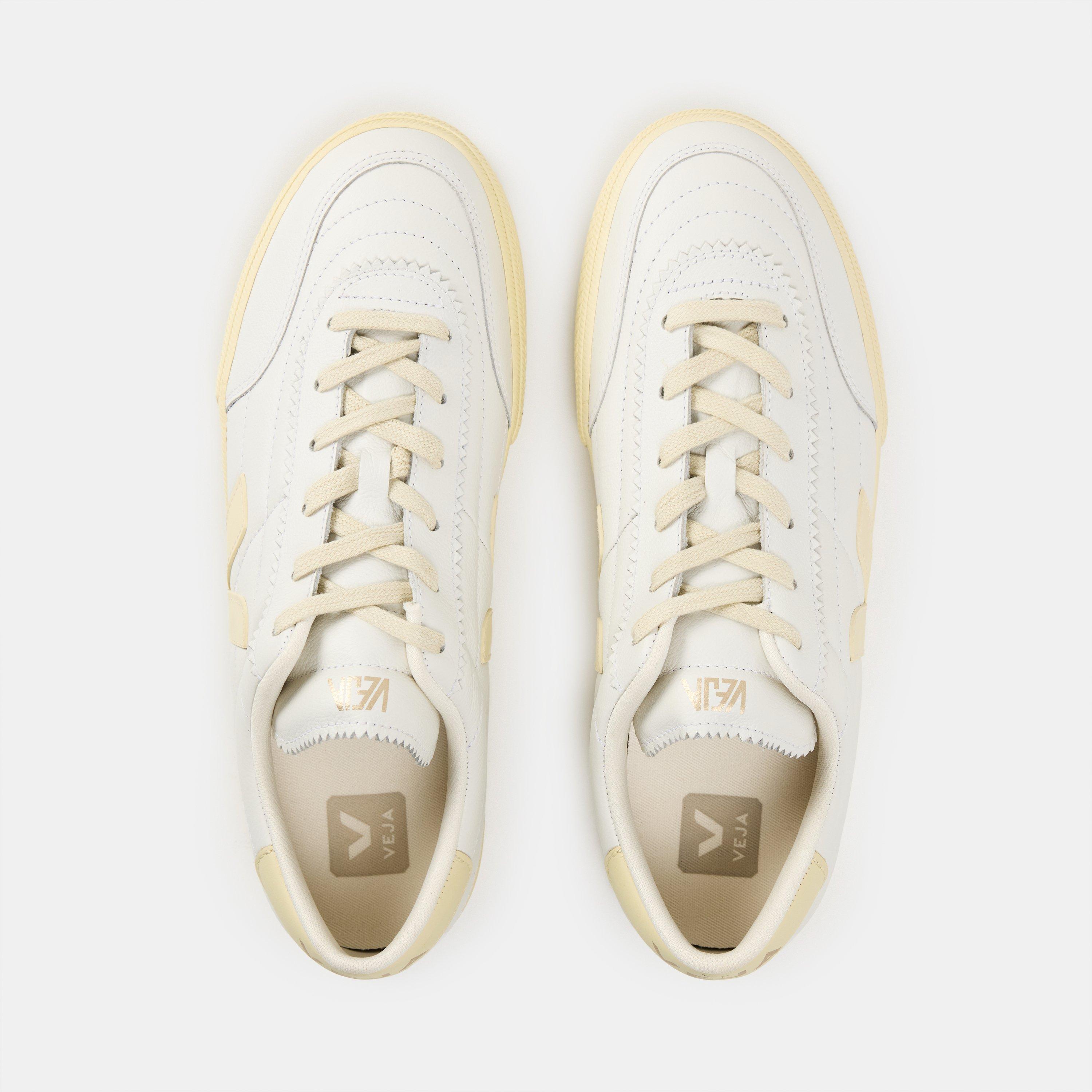 White/Calcaire - Veja - Veja Pnnka Lthr Trnr Ld99 - 4