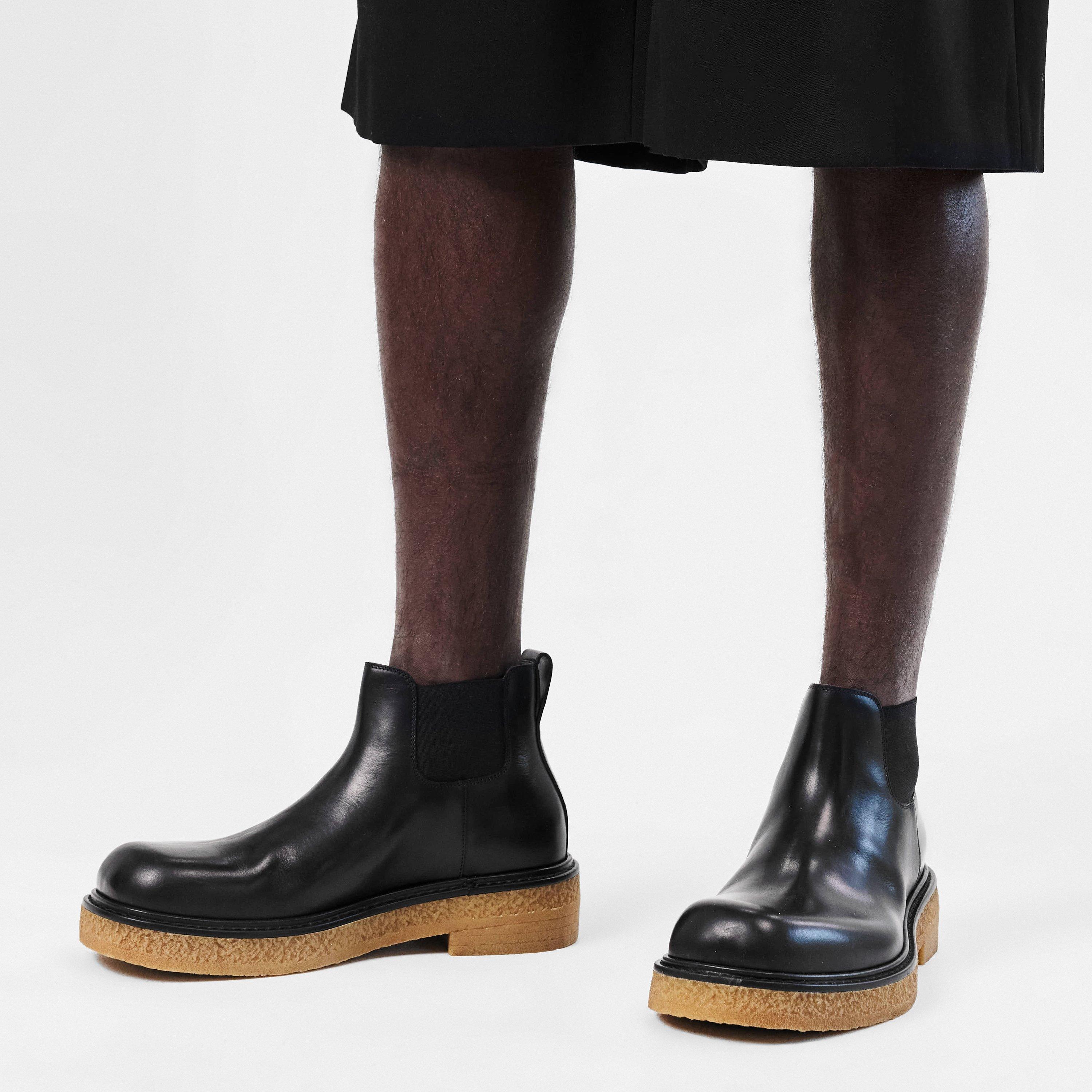 Black - Bottega Veneta - Haddock Ankle Boots - 3