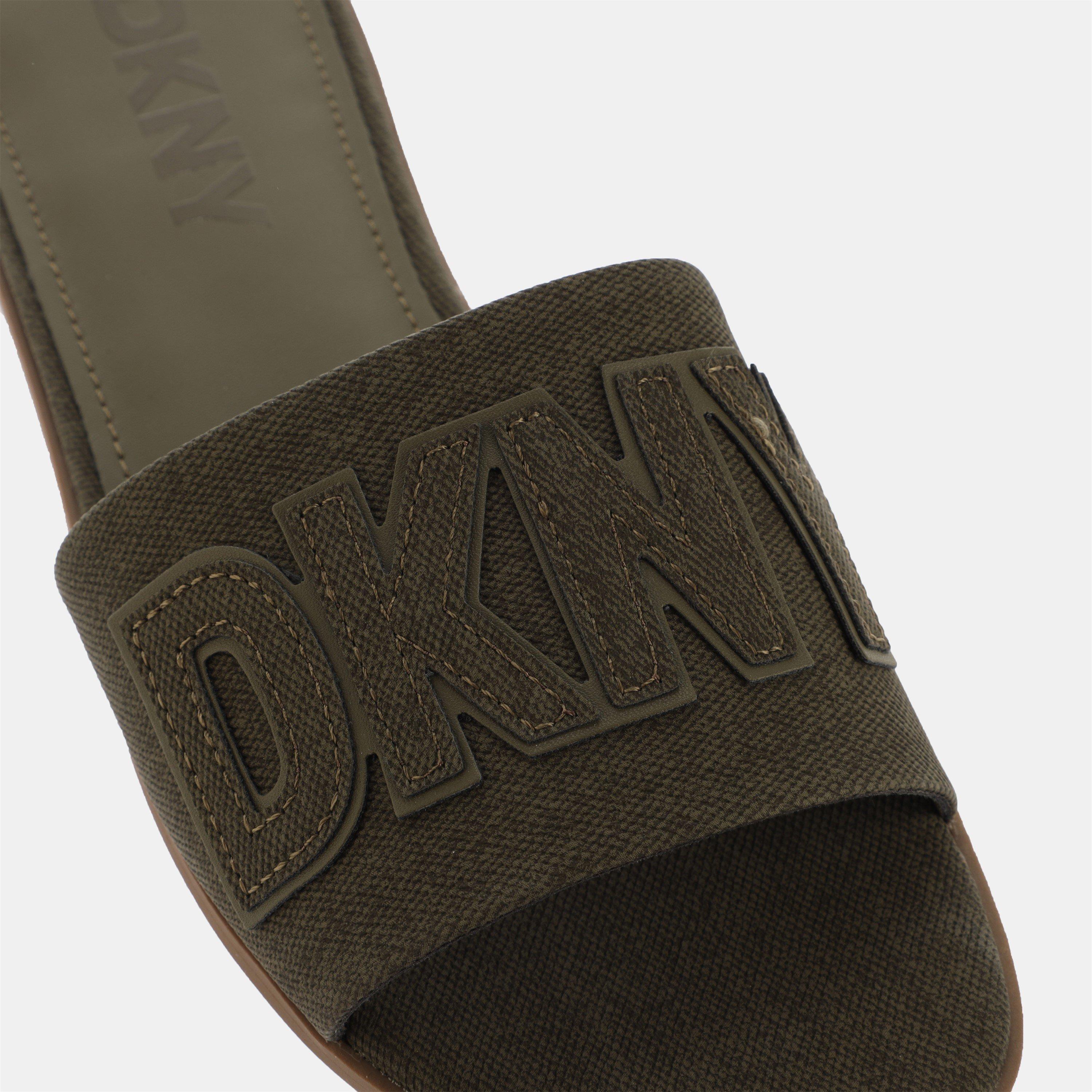 Green - DKNY - Women's Willow Flat Sandal - 5