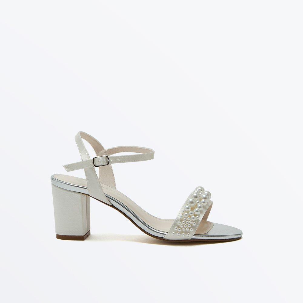Rainbow Women's Block Court Shoes - Ivory - 7 (40)
