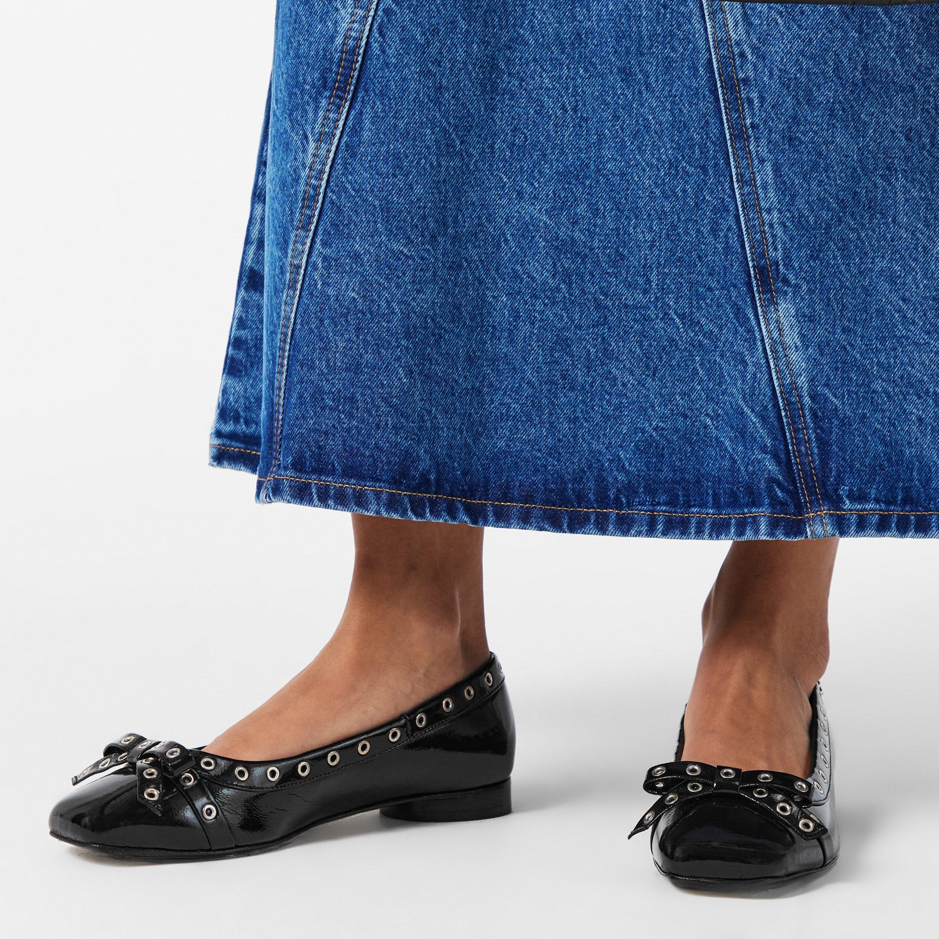 Black - Ganni - Ganni Bow Ballet Flt Ld99 - 3