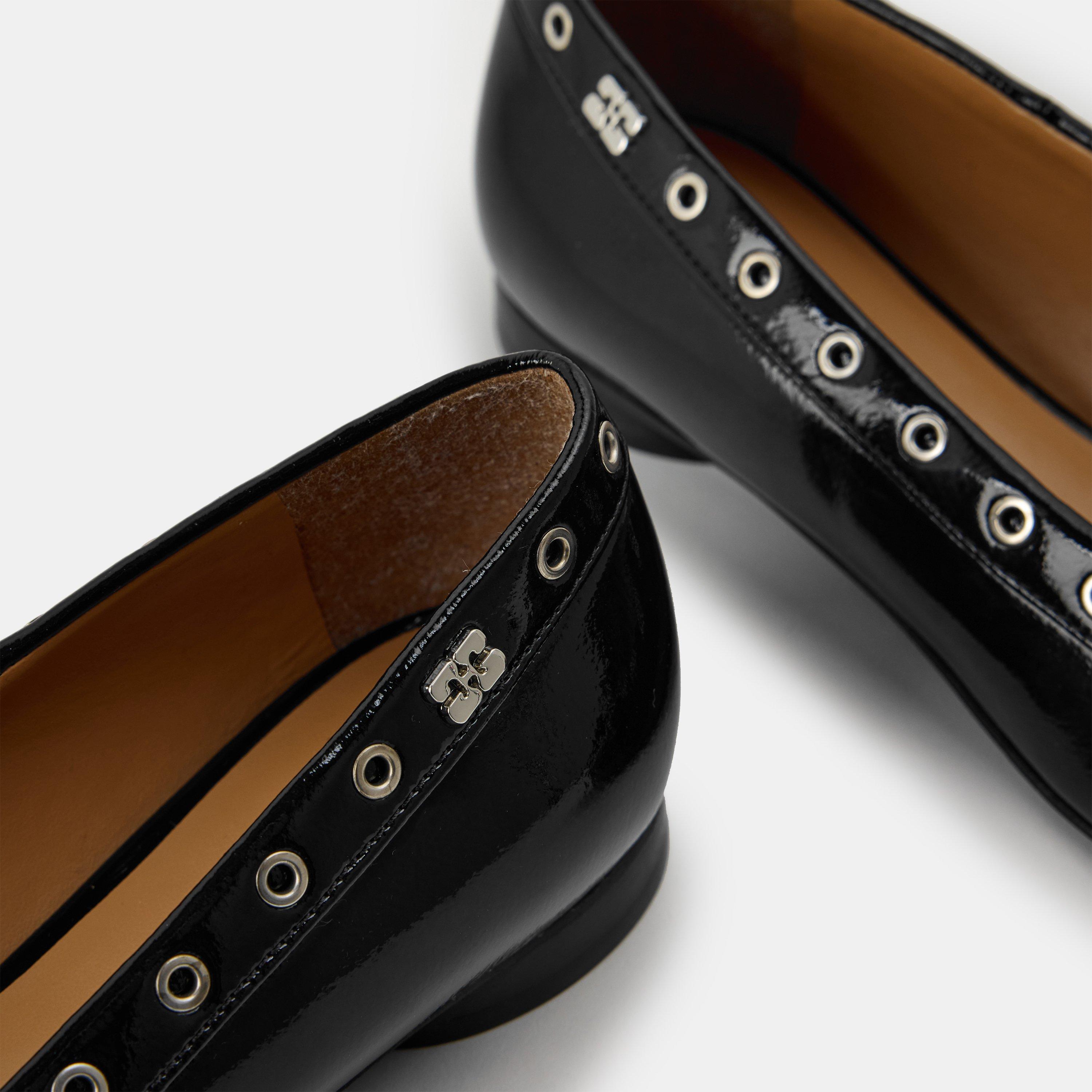 Black - Ganni - Ganni Bow Ballet Flt Ld99 - 4