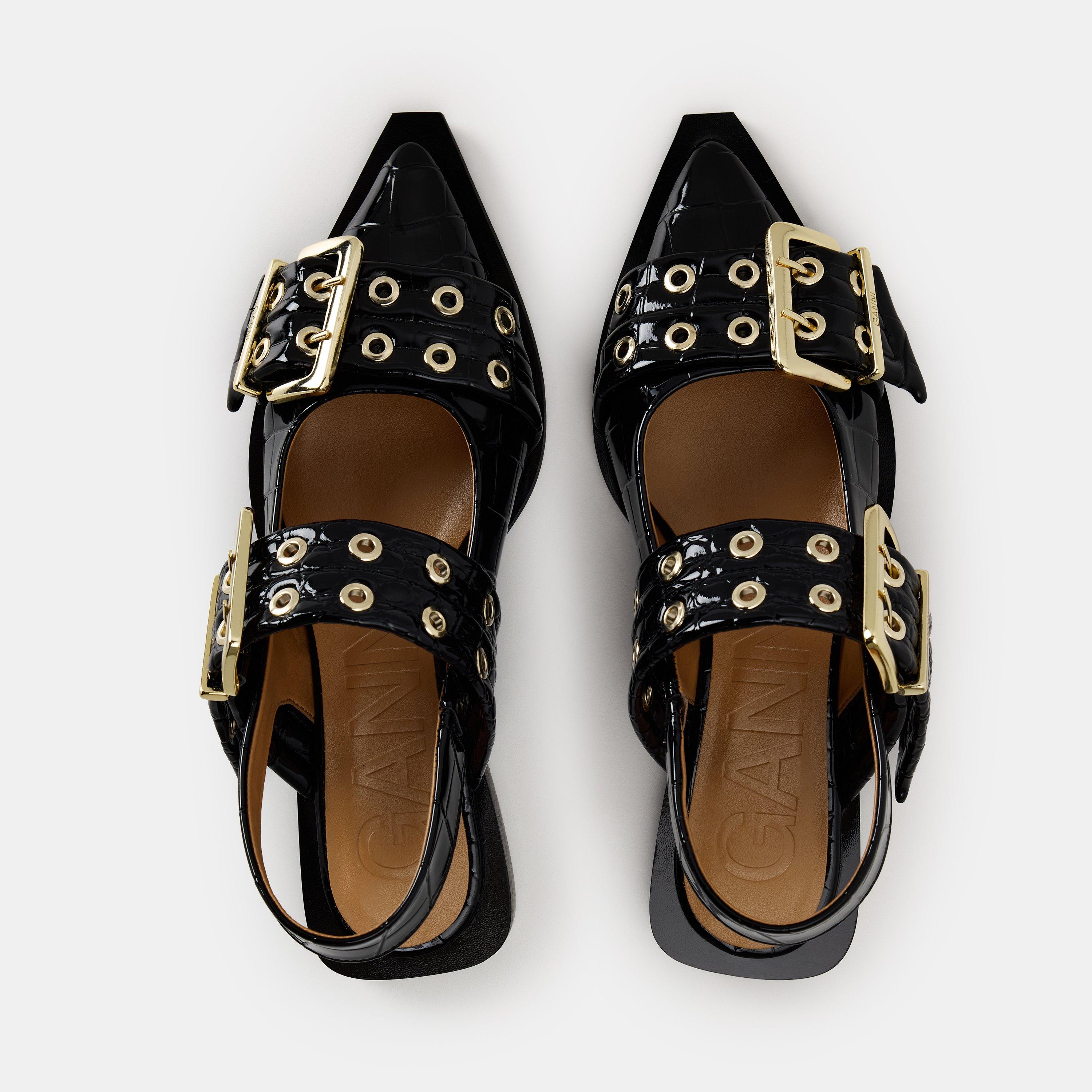 Black - Ganni - Ganni Cro Ballet Flt Ld99 - 4