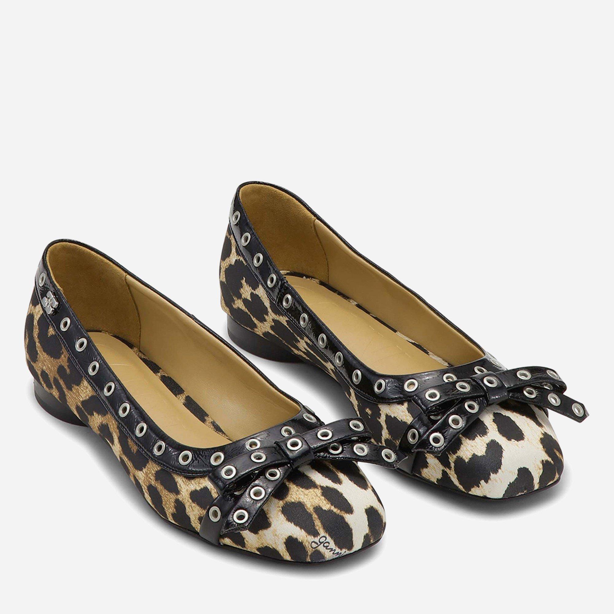 Leopard Prnt - Ganni - Ganni Bow Ballet Flt Ld99 - 2
