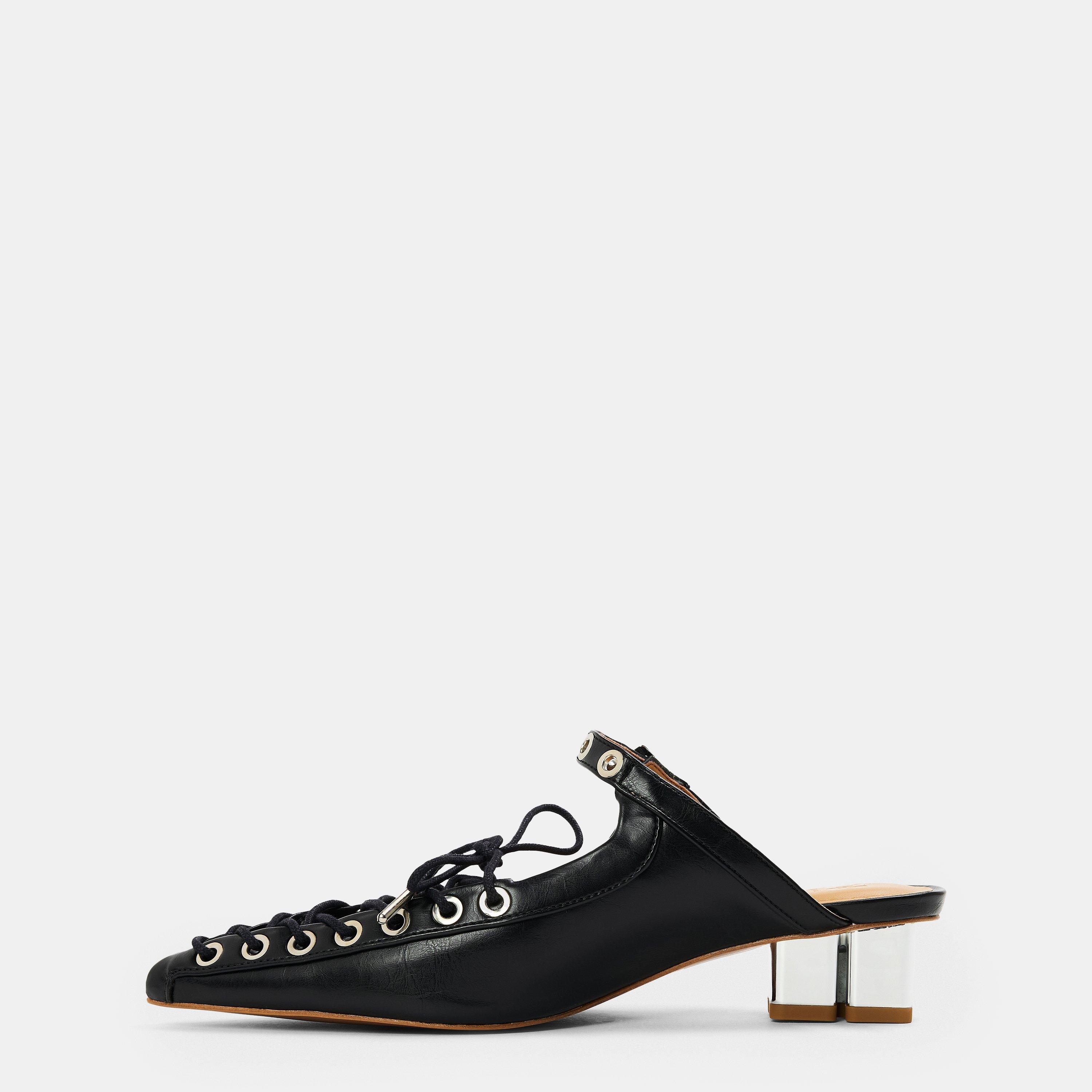 Black - Ganni - Ganni Lace heel Mule Ld99 - 2