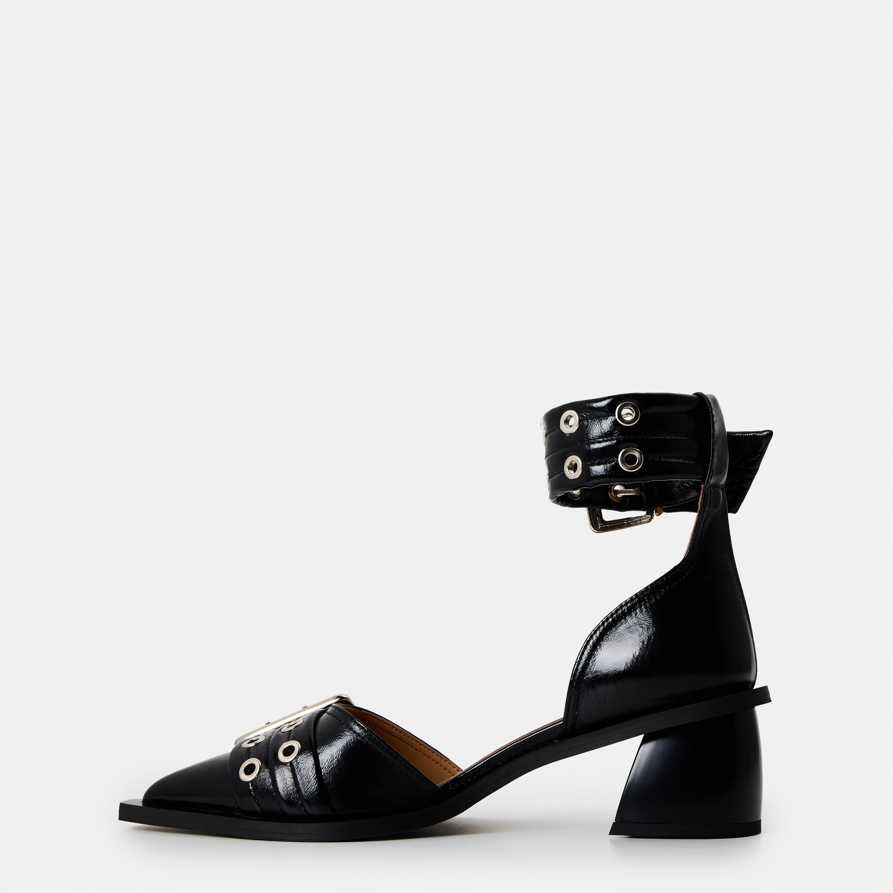 Black - Ganni - Ganni Chnky Bckl Hl Ld99 - 2