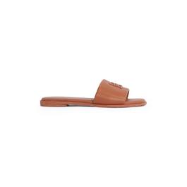 Tommy Hilfiger Th Logo Hardware Leather Mule