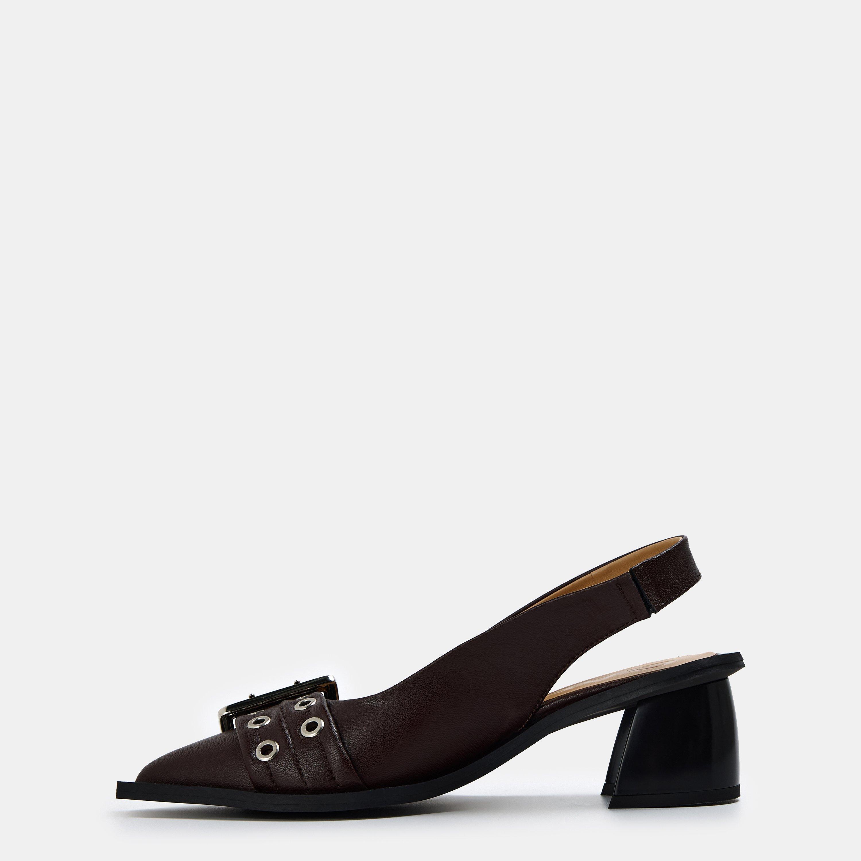 Chocolate Fndnt - Ganni - Ganni Slingback Hl Ld99 - 2