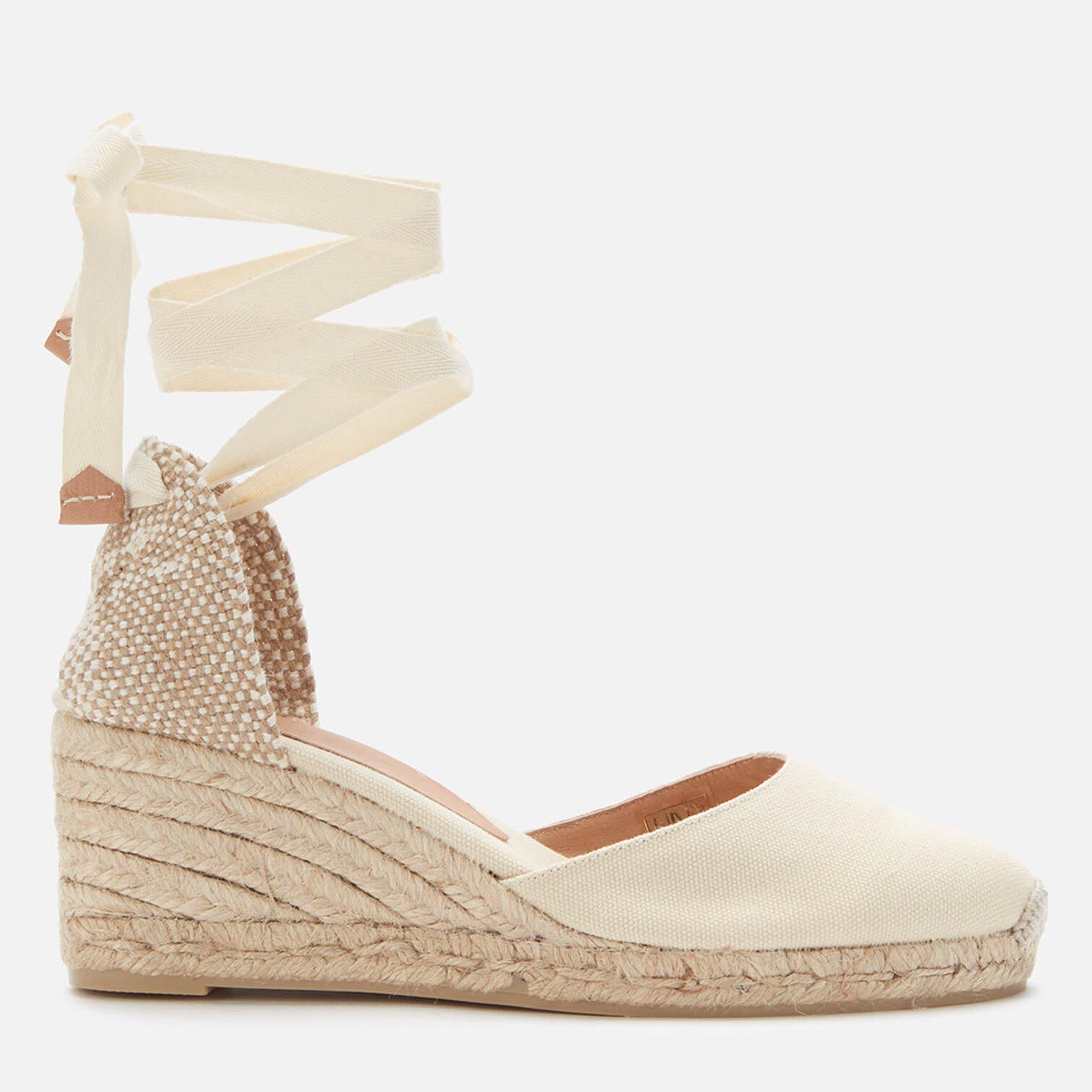 Castaner Women's Carina Wedge Heel Sandals - Ivory - 5.5 (38.5)