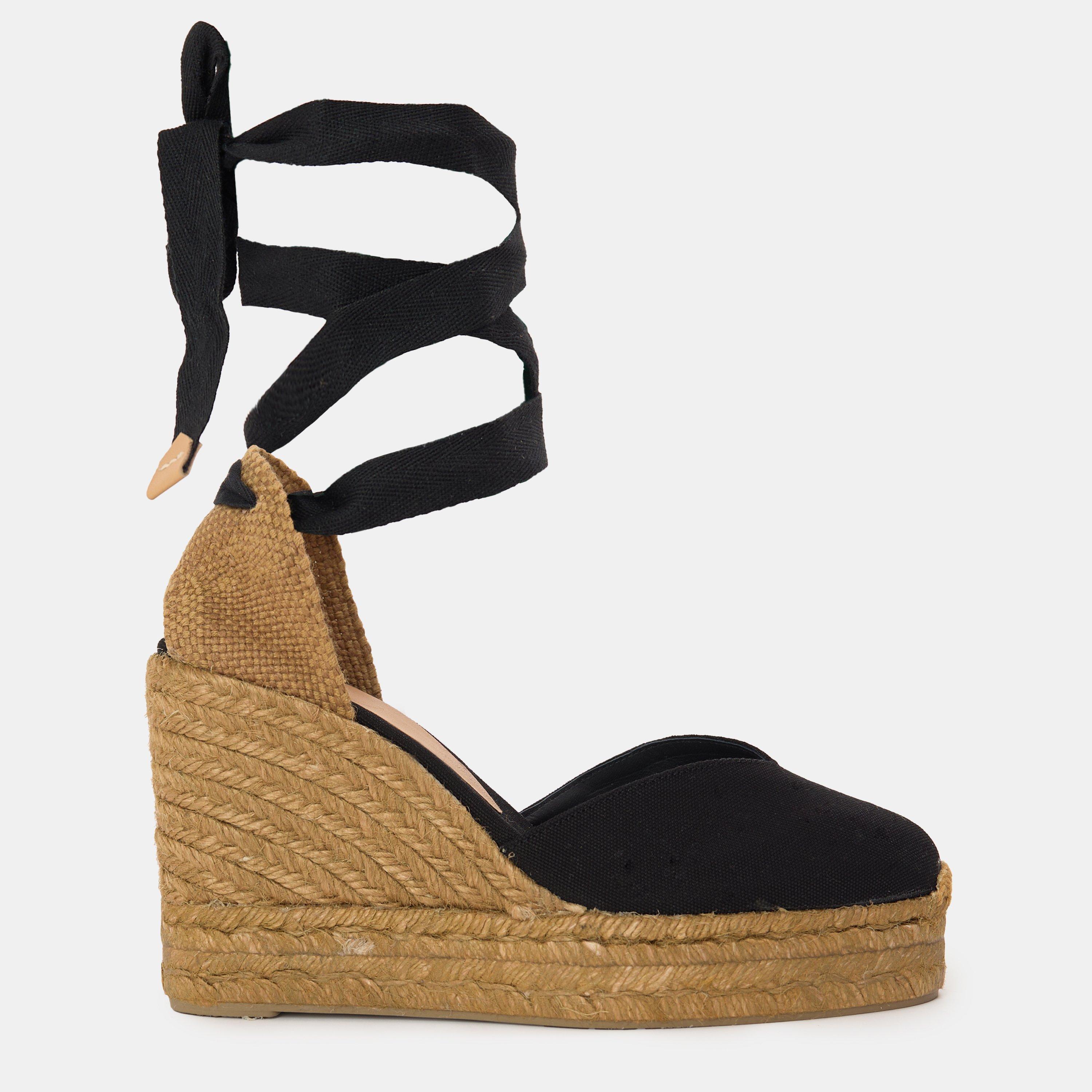 Castaner Women's Chiara Wedge Heeled Sandals - Black - 4 (37)