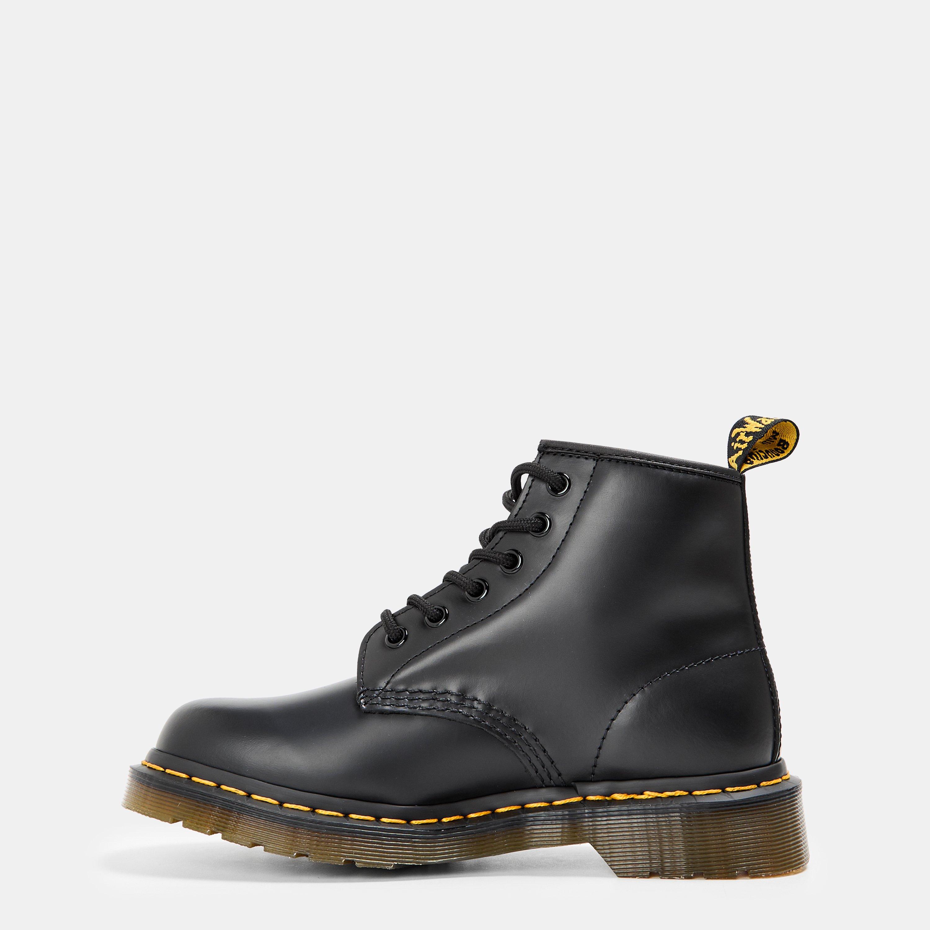 Black - Dr Martens - 101 Smooth Leather Ankle Boots - 2