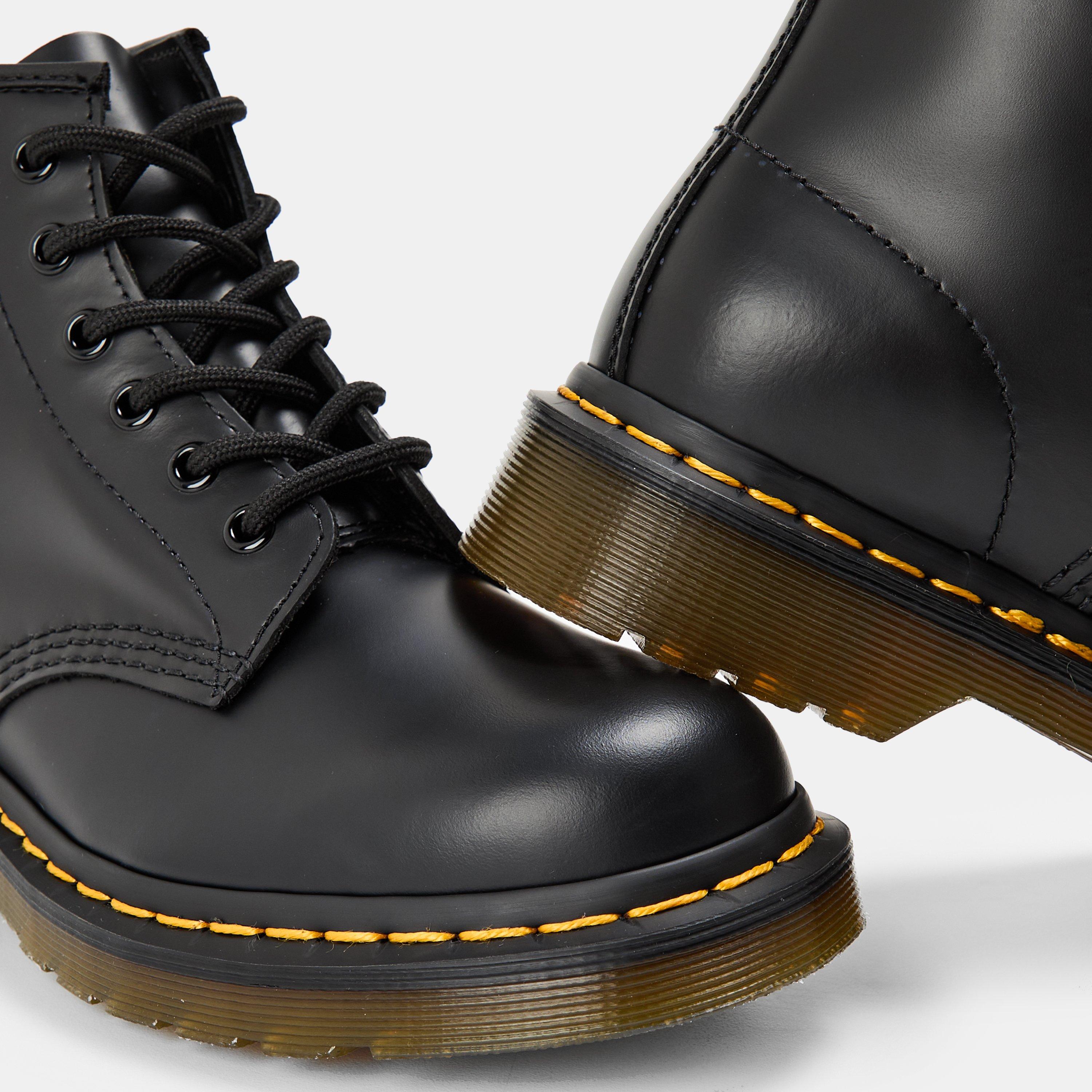 Black - Dr Martens - 101 Smooth Leather Ankle Boots - 3