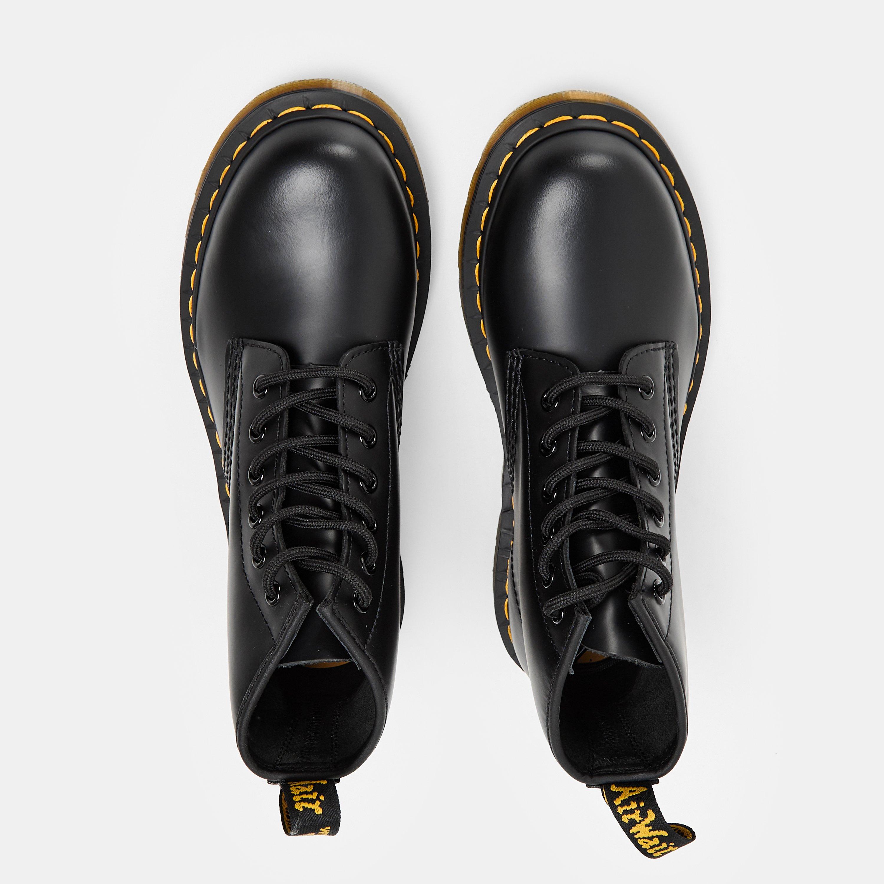 Black - Dr Martens - 101 Smooth Leather Ankle Boots - 4