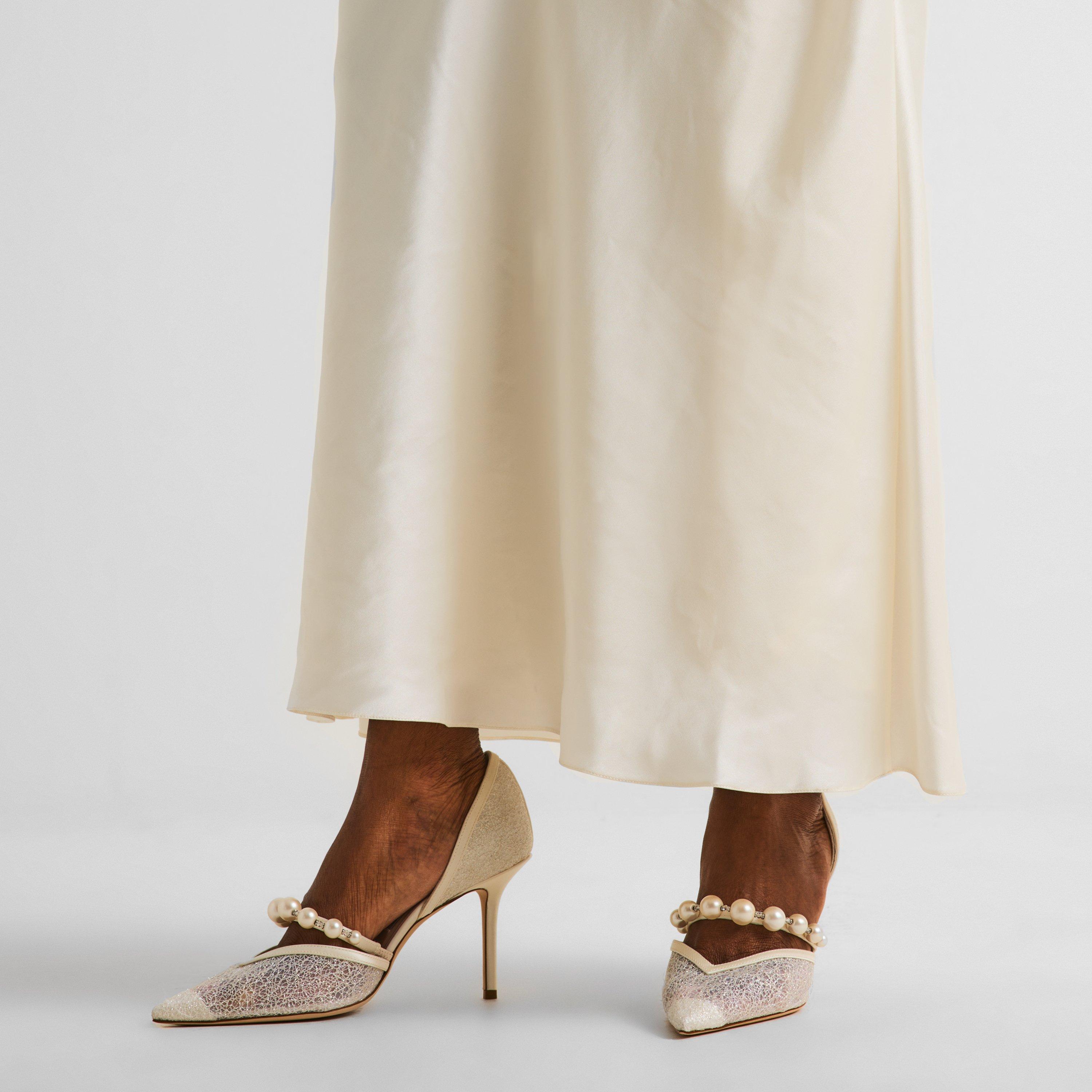 Ivory White - Jimmy Choo - Aurelie 85 Pumps - 3