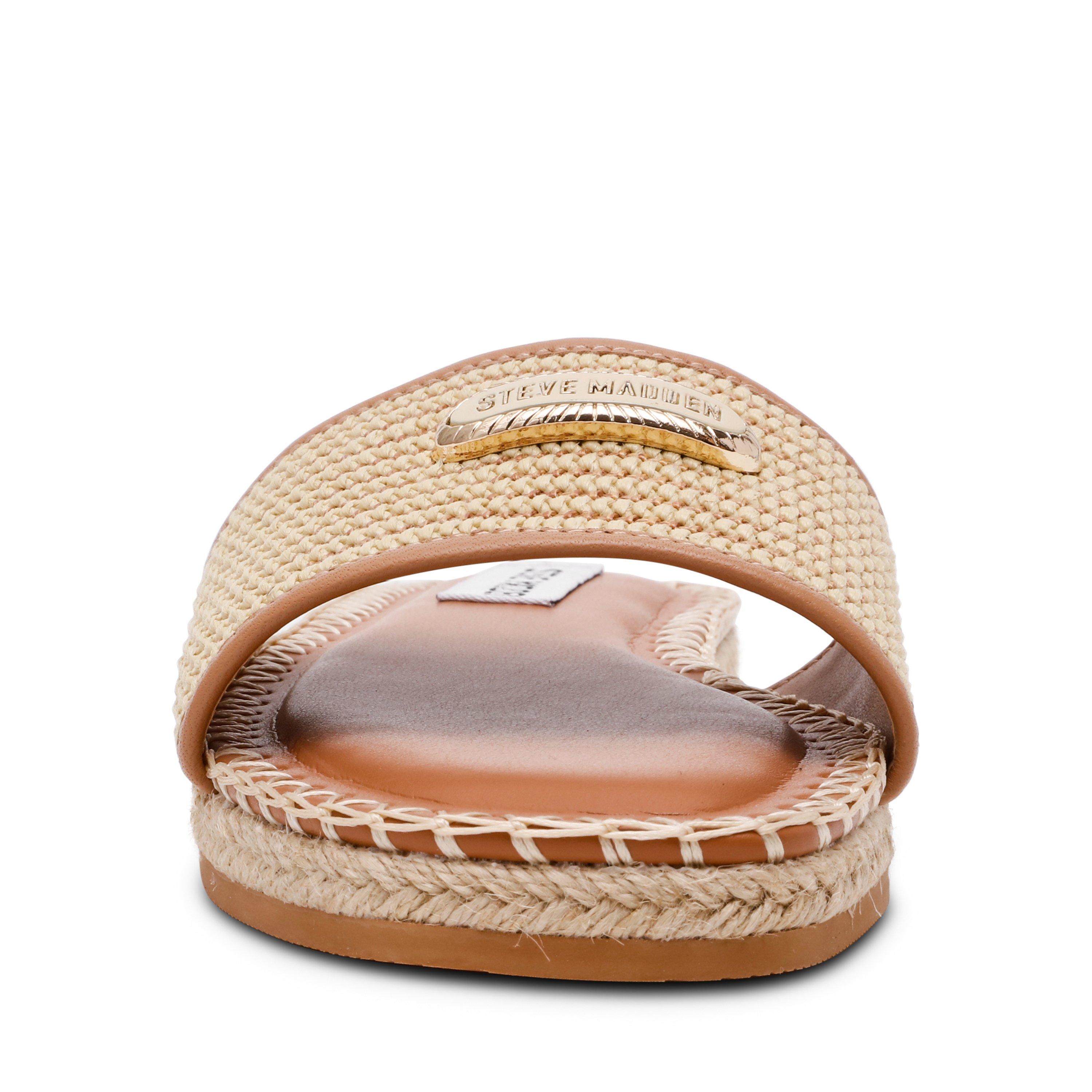 Nat Raffia - Steve Madden - Women's Flat Sandals - 5