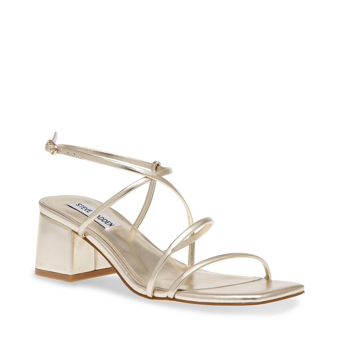 Gold - Steve Madden - Women's Heeled Sandals - 3