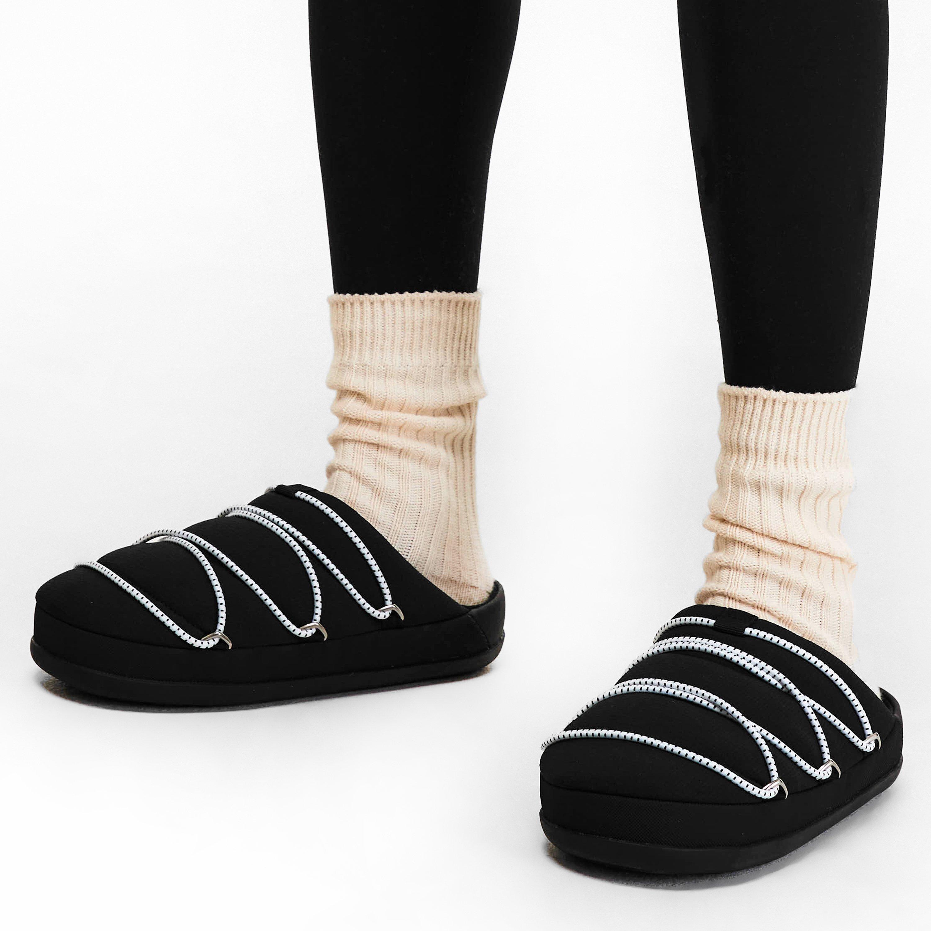 Black - Moon Boot - Women's Soft Flat Mules - 3