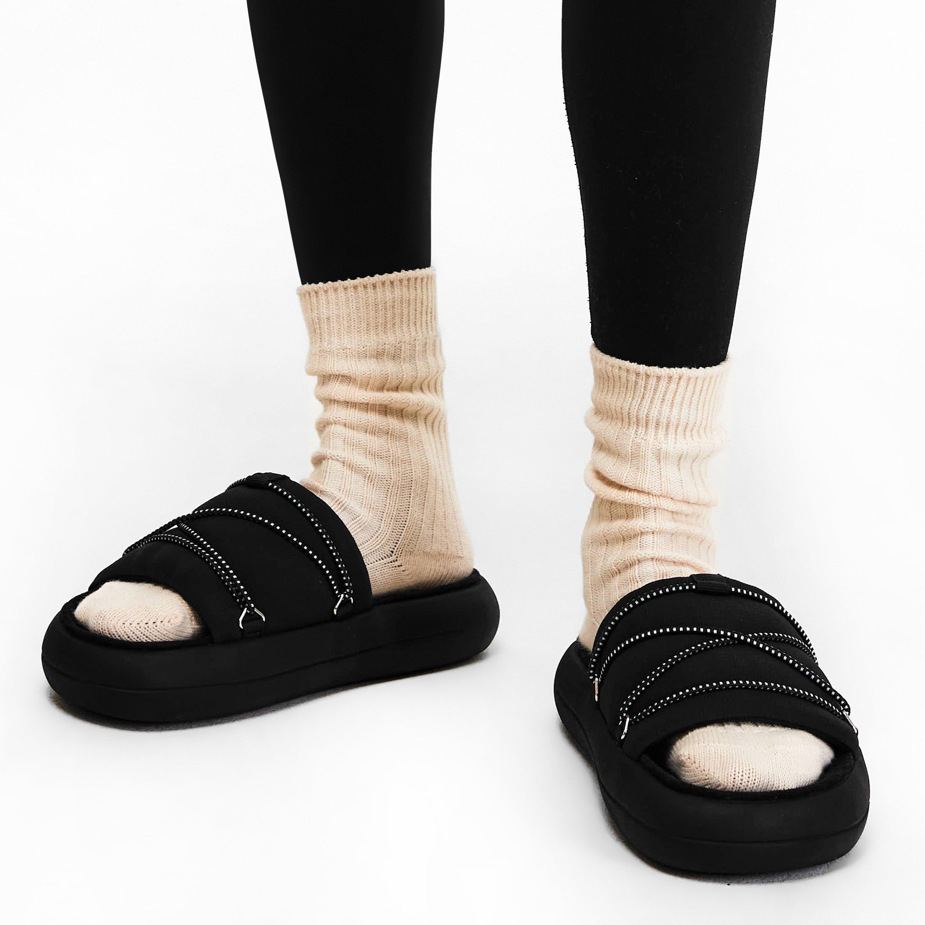 Black - Moon Boot - Women's Icon Slide Bluetooth Slider Slippers - 3