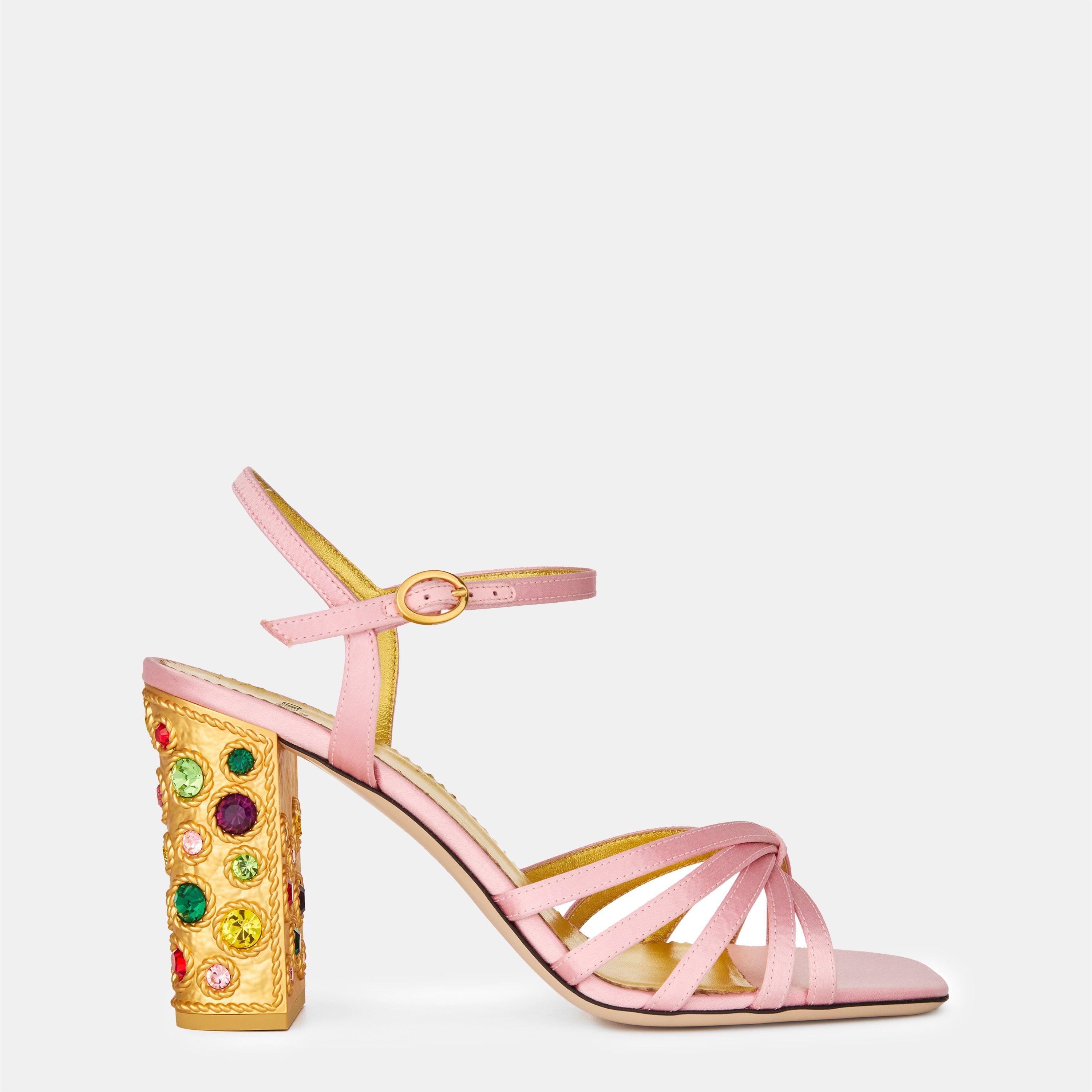Valentino Garavani Crystal 90mm Satin Sandals