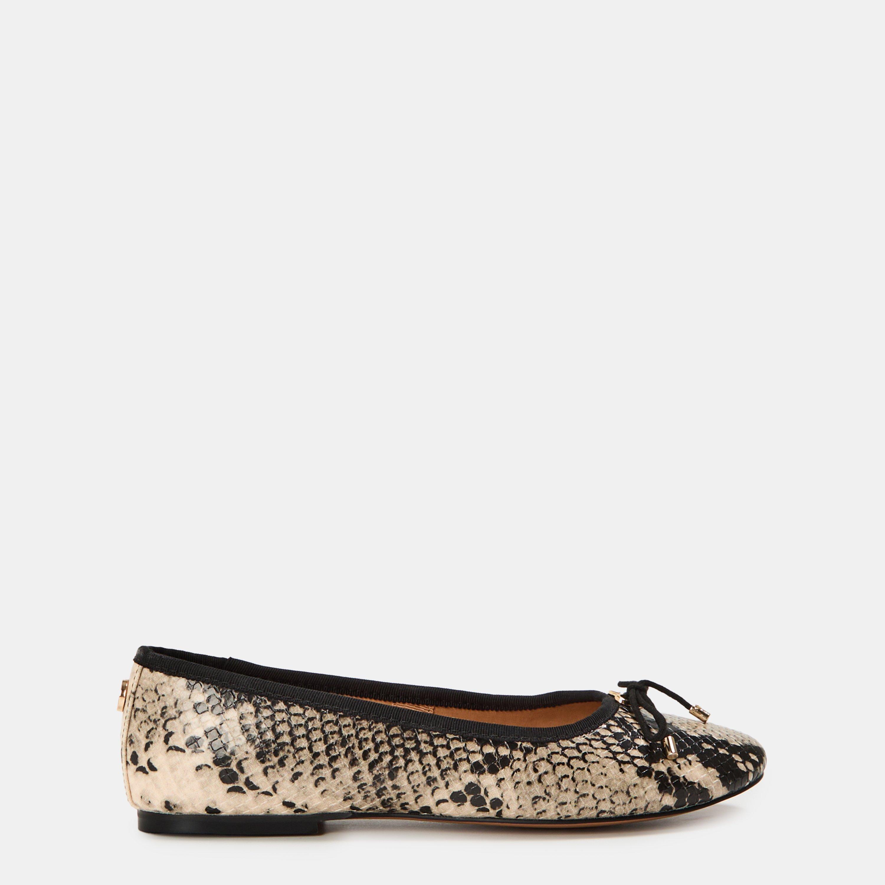 Steve Madden Women's Blossoms Ballet Pumps - Lt. Beige Snake - 5 (38)