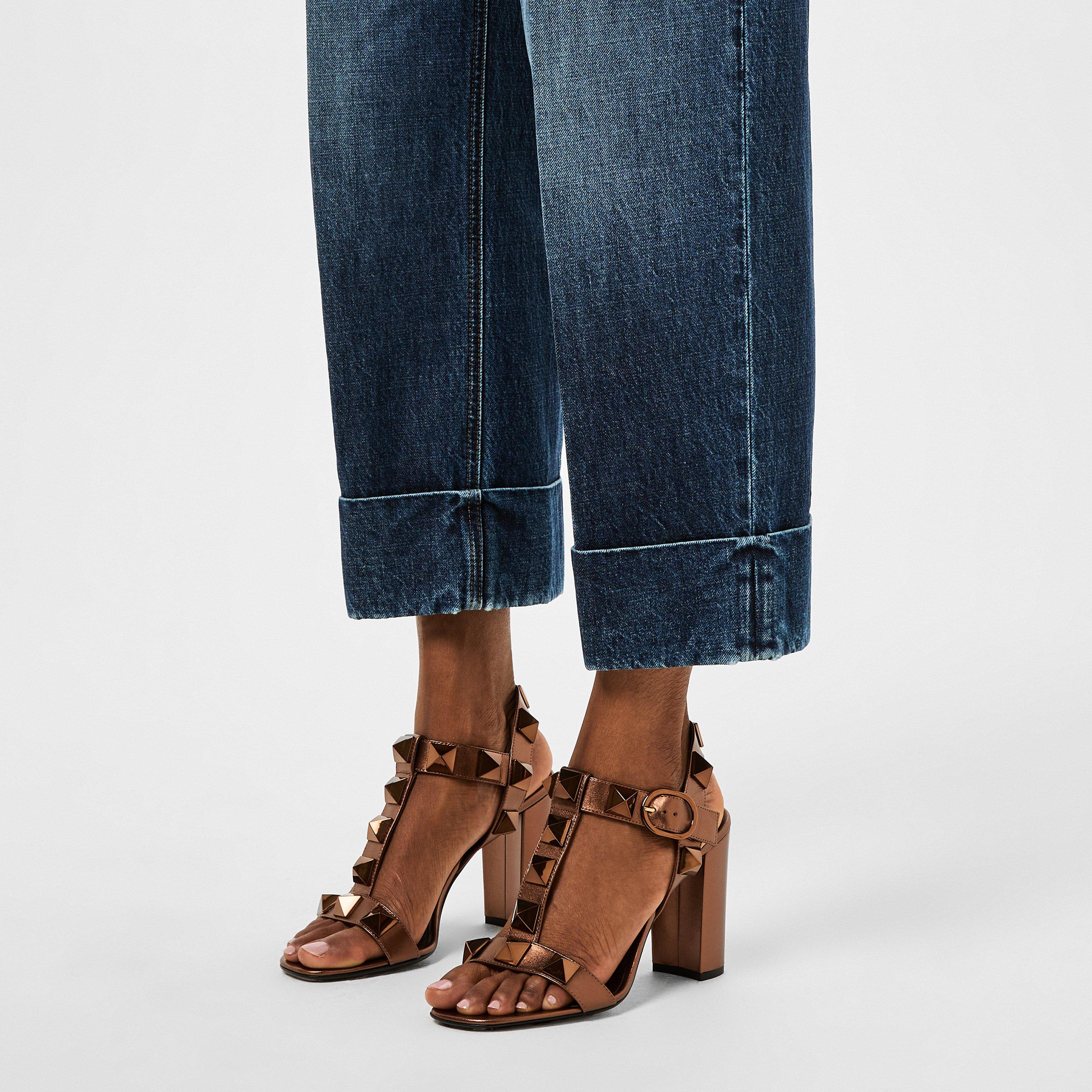 Valentino Garavani | Roman Stud Calfskin 90mm Sandals