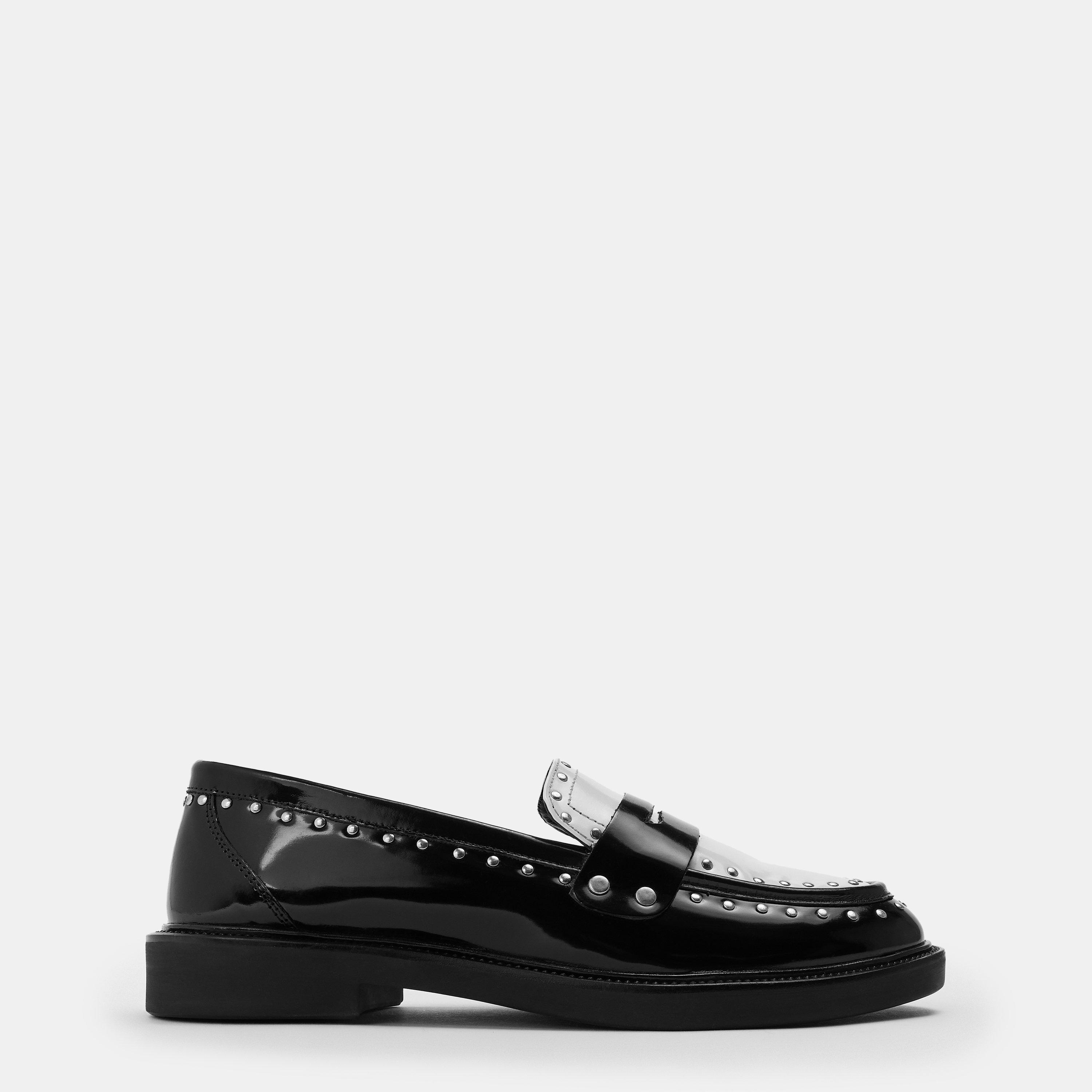 Coco Mlk/Blk - Steve Madden - Women's Harloe Flat Mules - 1