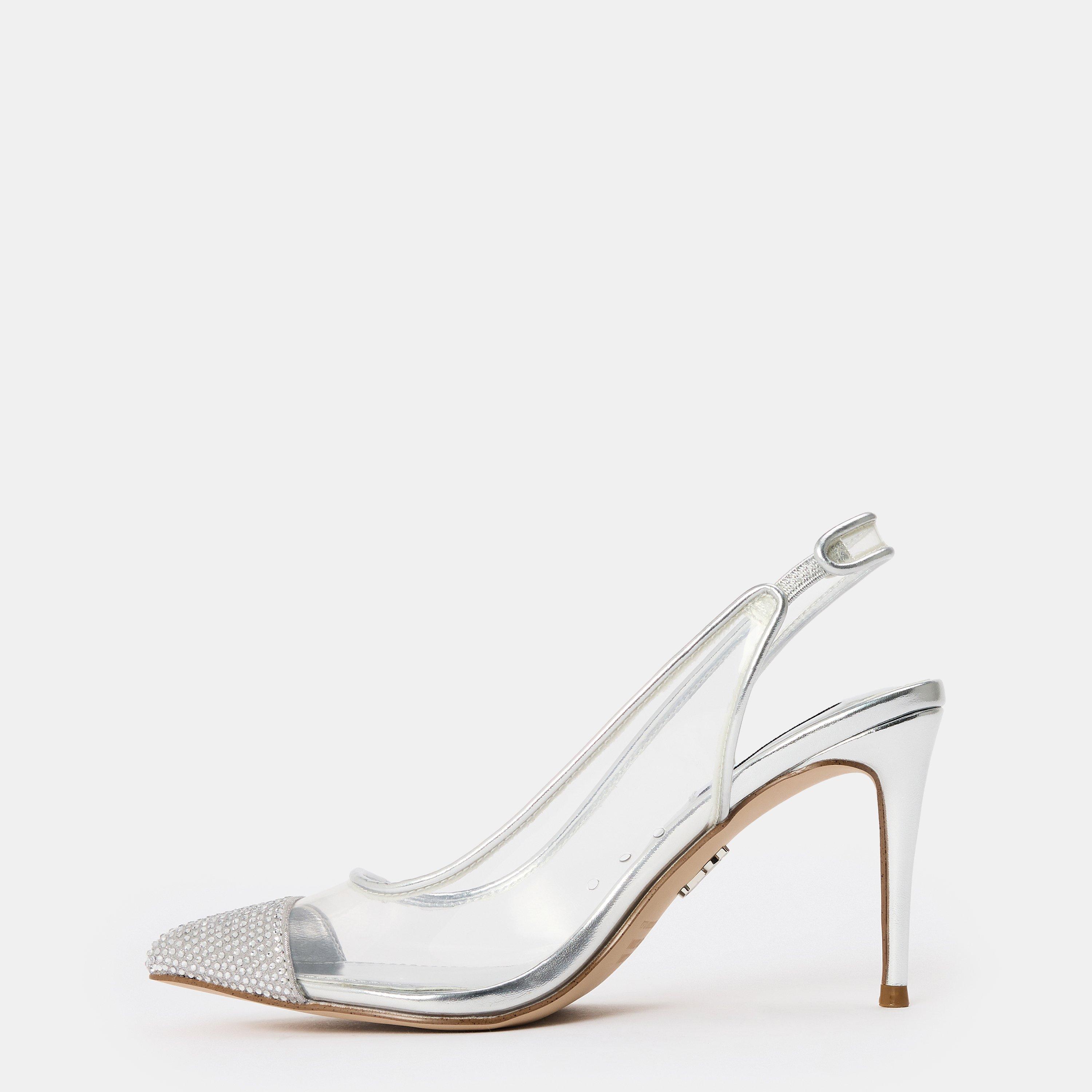 Silver - Steve Madden - Women's Leena Stiletto Court Shoes - 2
