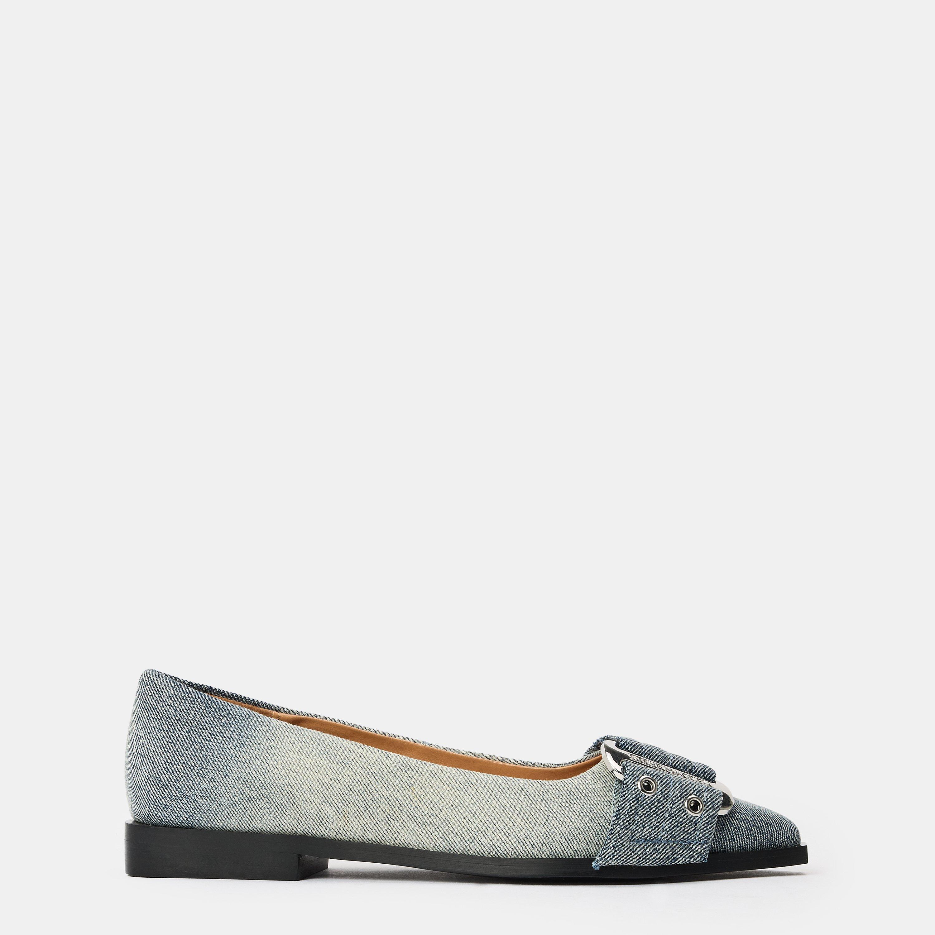 Blue Denim - Steve Madden - Women's Grail Ballet Pumps - 1