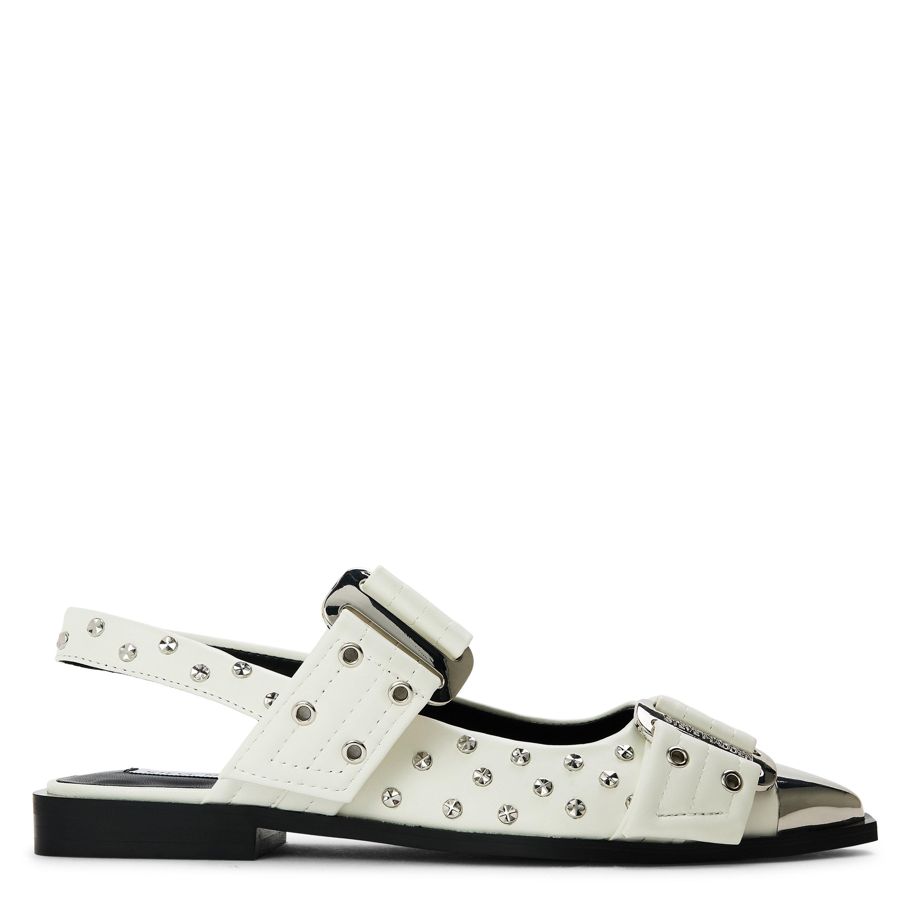 White - Steve Madden - Women's Grand Ave S Flat Sandals - 1
