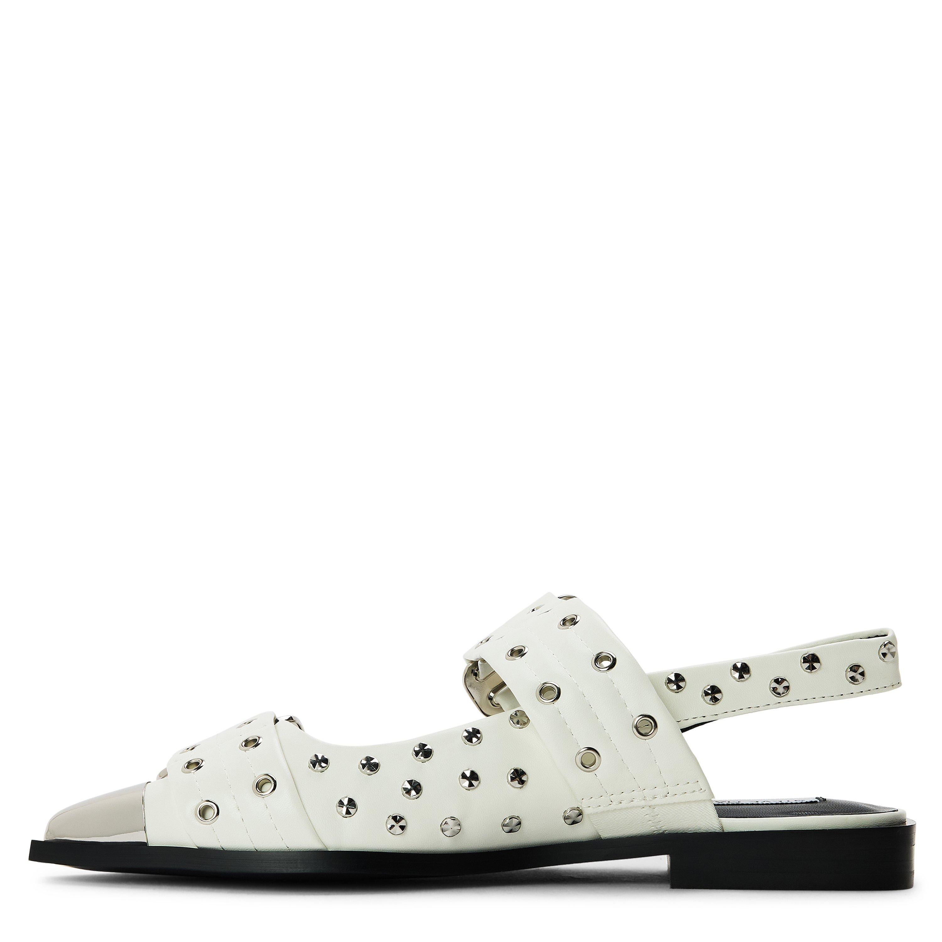 White - Steve Madden - Women's Grand Ave S Flat Sandals - 2