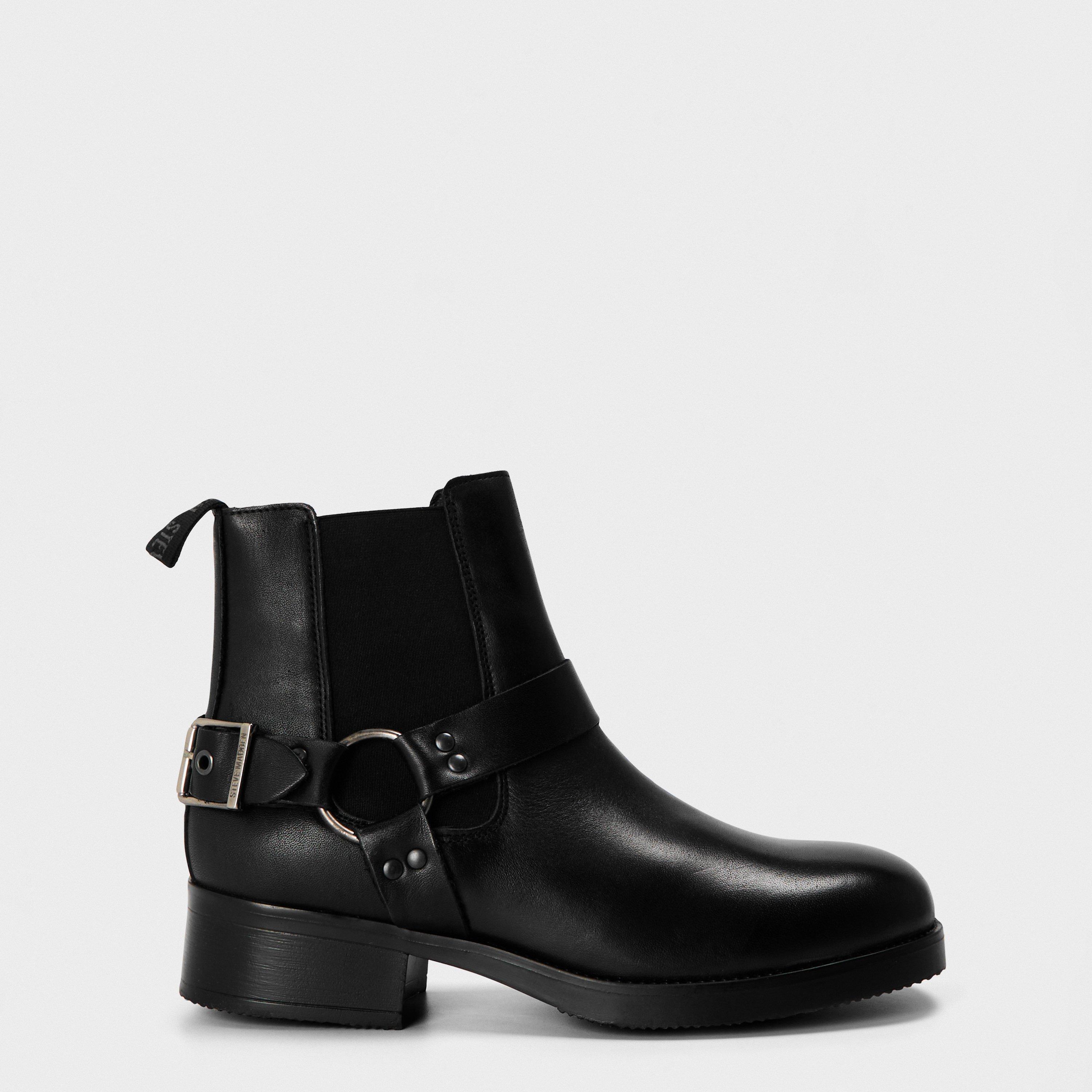 Steve Madden Men's Antonn Ankle Heeled Boots - Black Lthr - 7 (41)