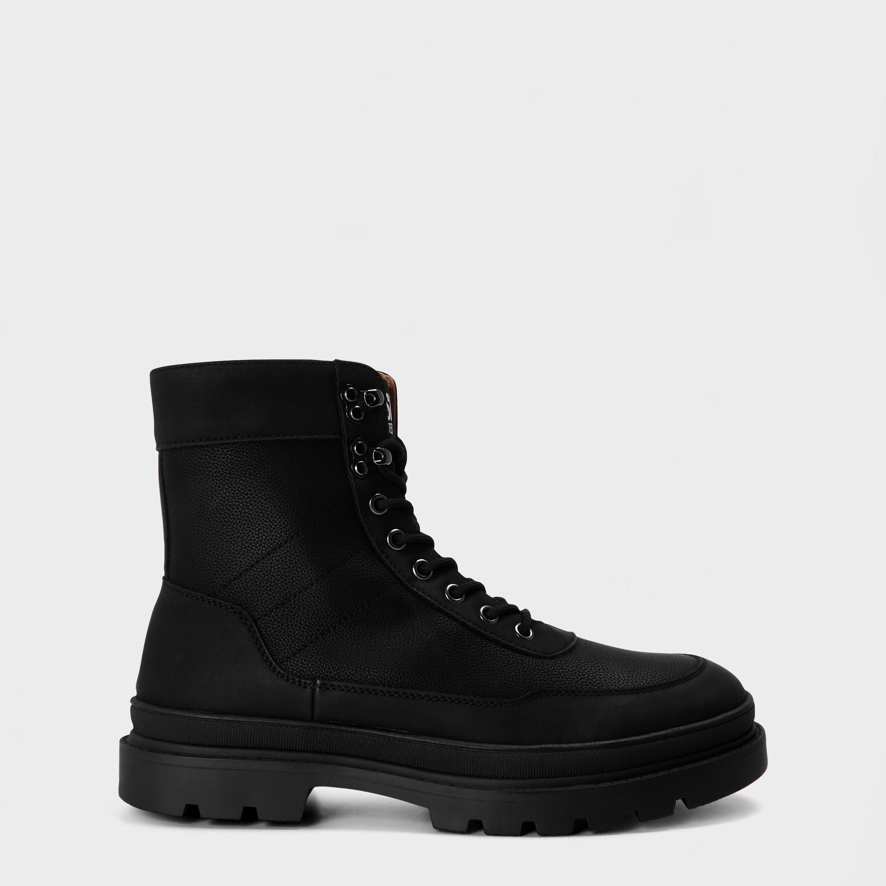 Black - Steve Madden - Men's Hudson Flat Ankle Boots - 1