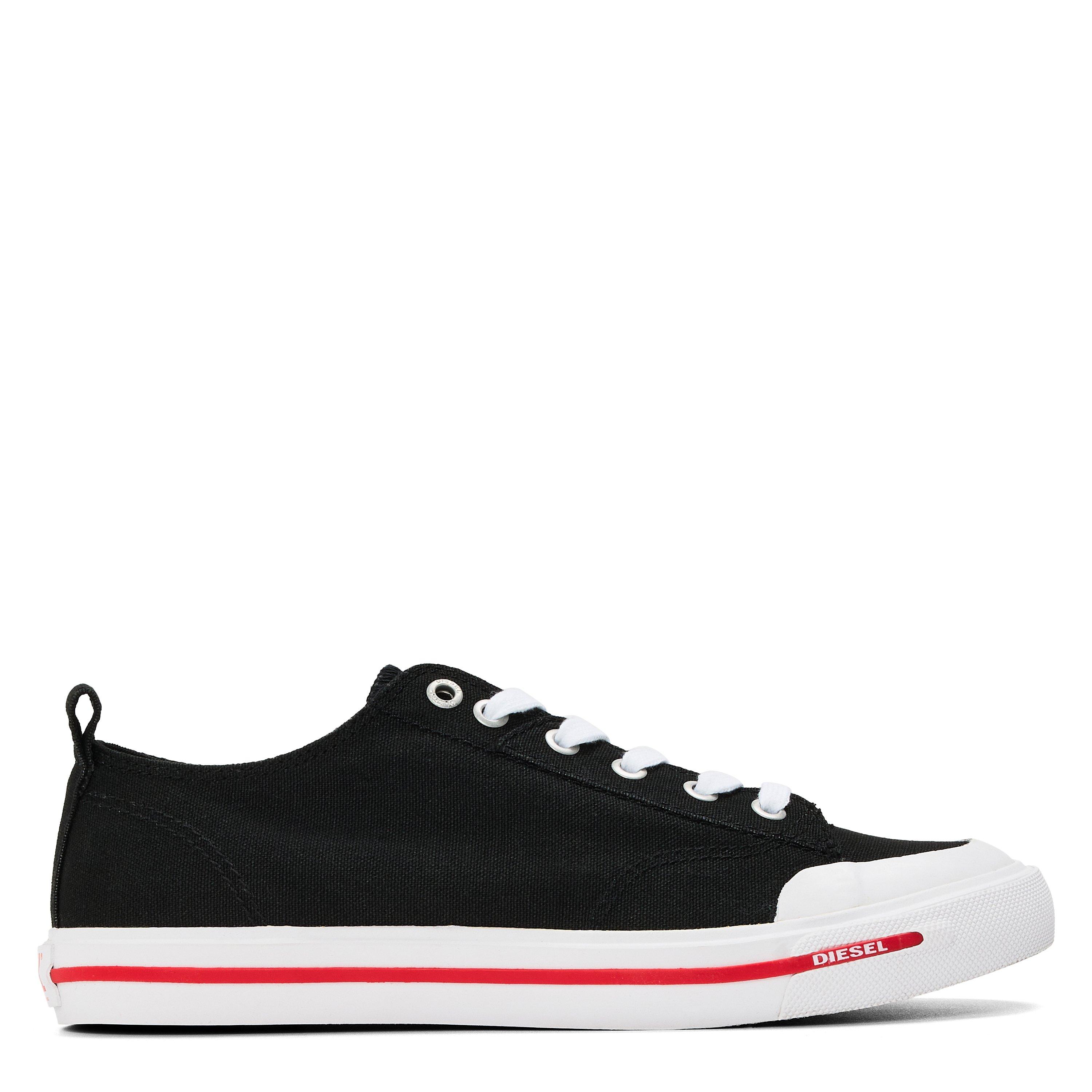 Diesel Women's Court Trainers - Black+White - 6.5 (40)