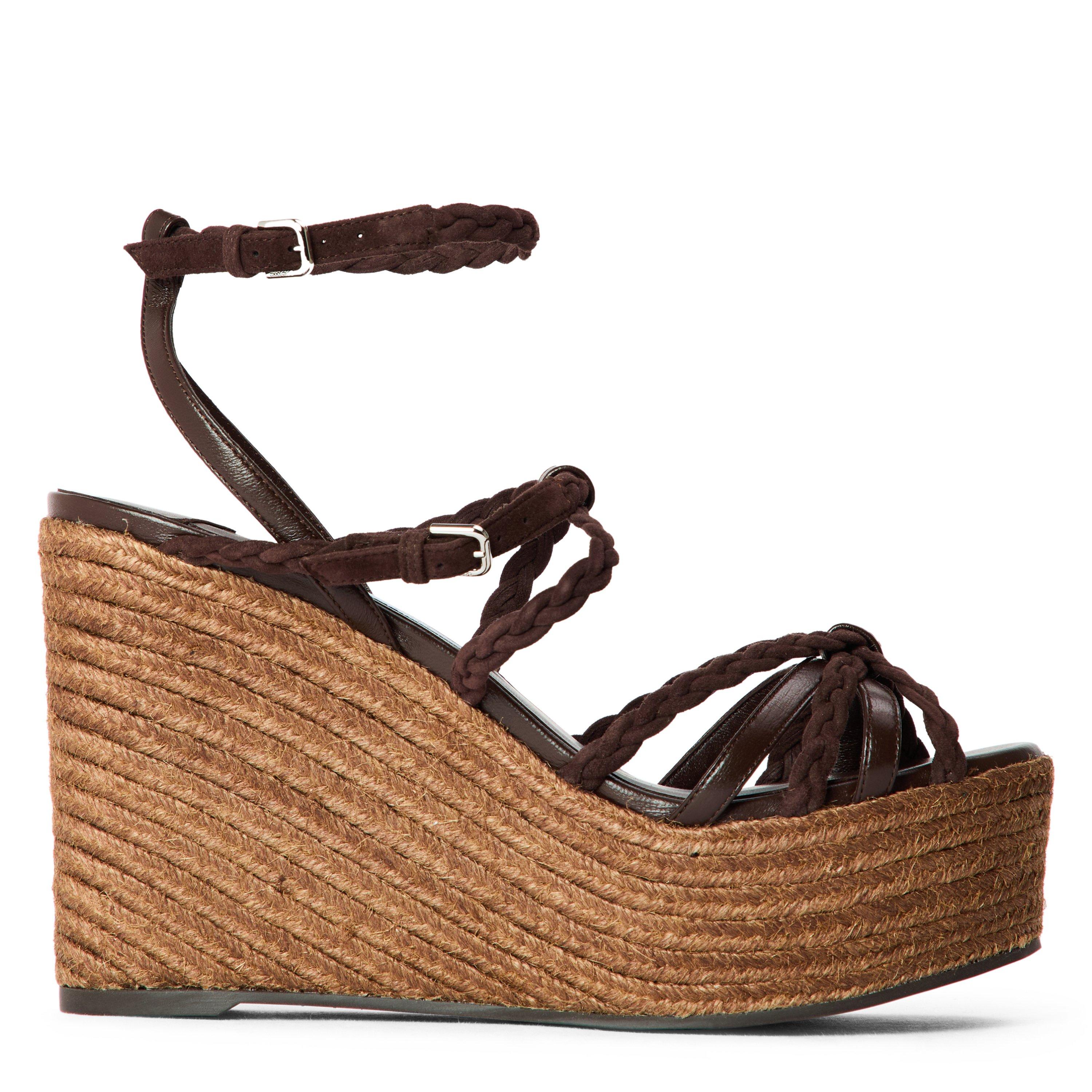 Chocolate - Jimmy Choo - Women's Wedge Heel Sandals - 1