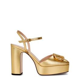 Valentino Garavani Metallic Platform Sandals