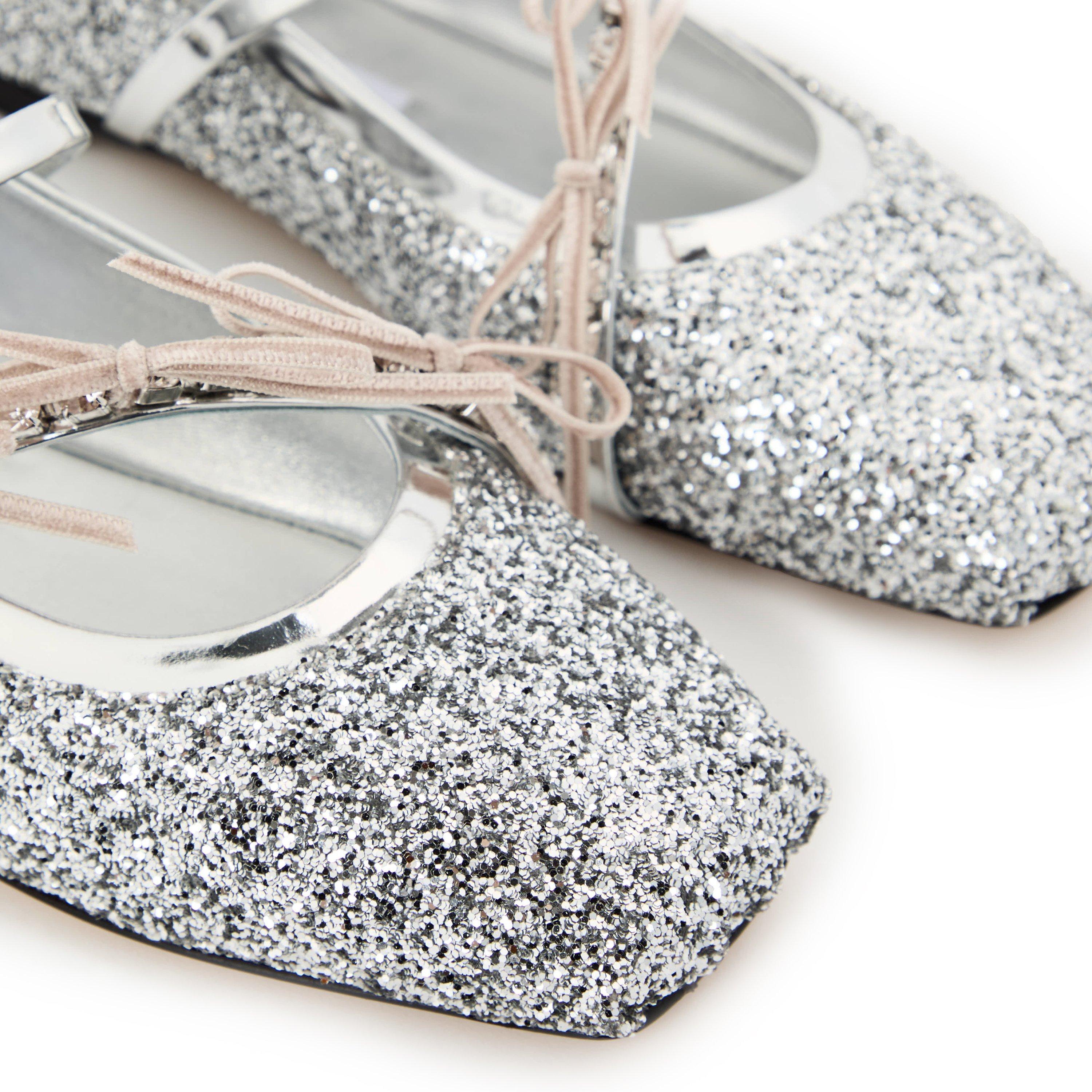 Silver - Jimmy Choo - Women's Loli Ballerina Ballet Pumps - 3