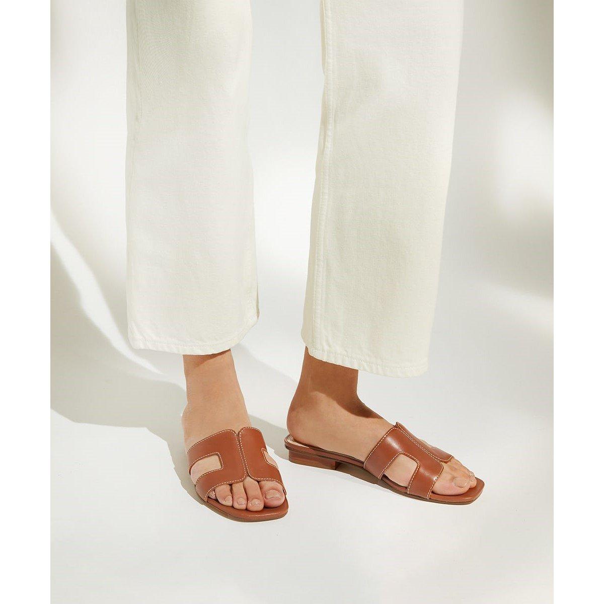 Tan 511 - Dune London - Loupe Sandals - 5