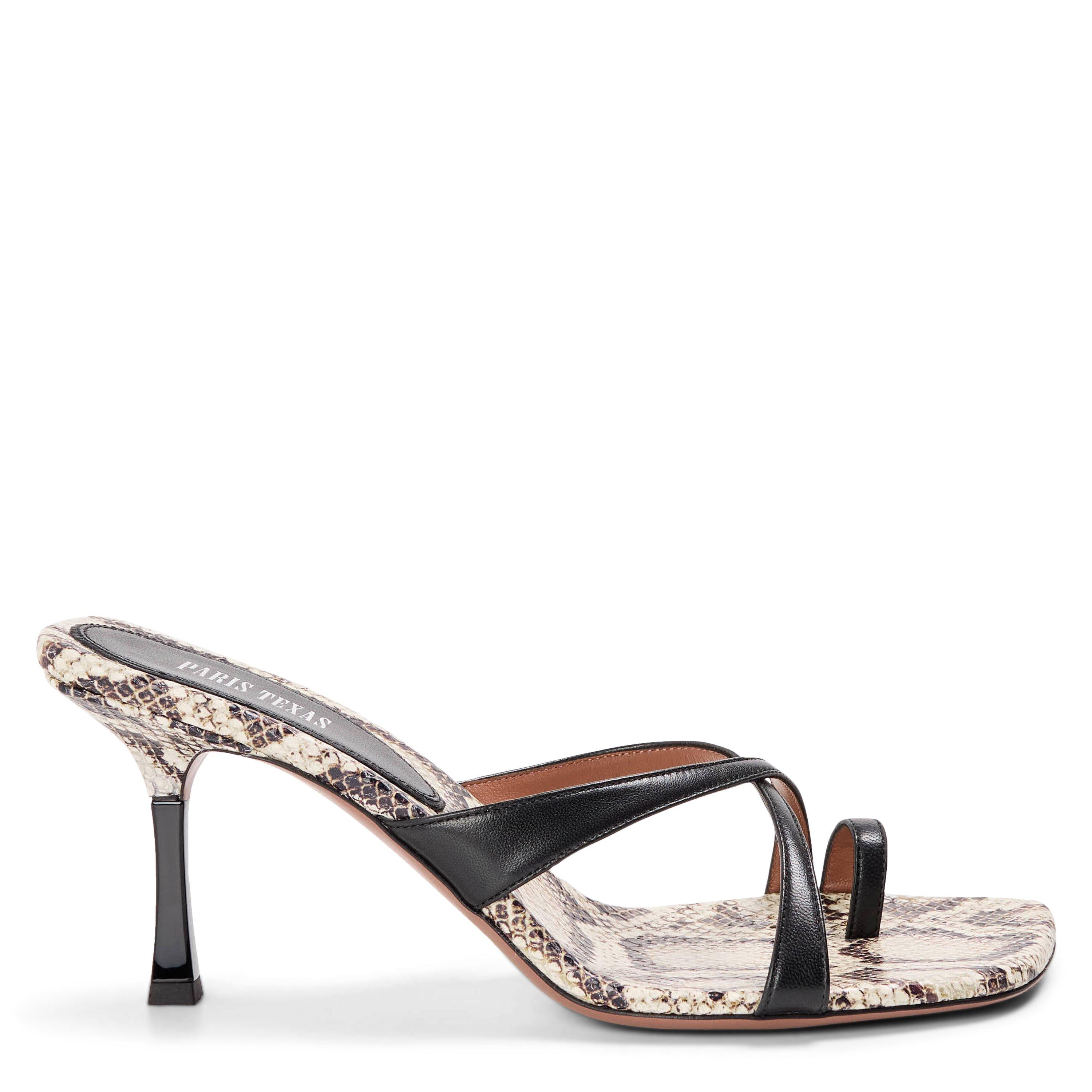 Paris Texas Women's Heeled Sandals - Black Naturale - 4 (37)