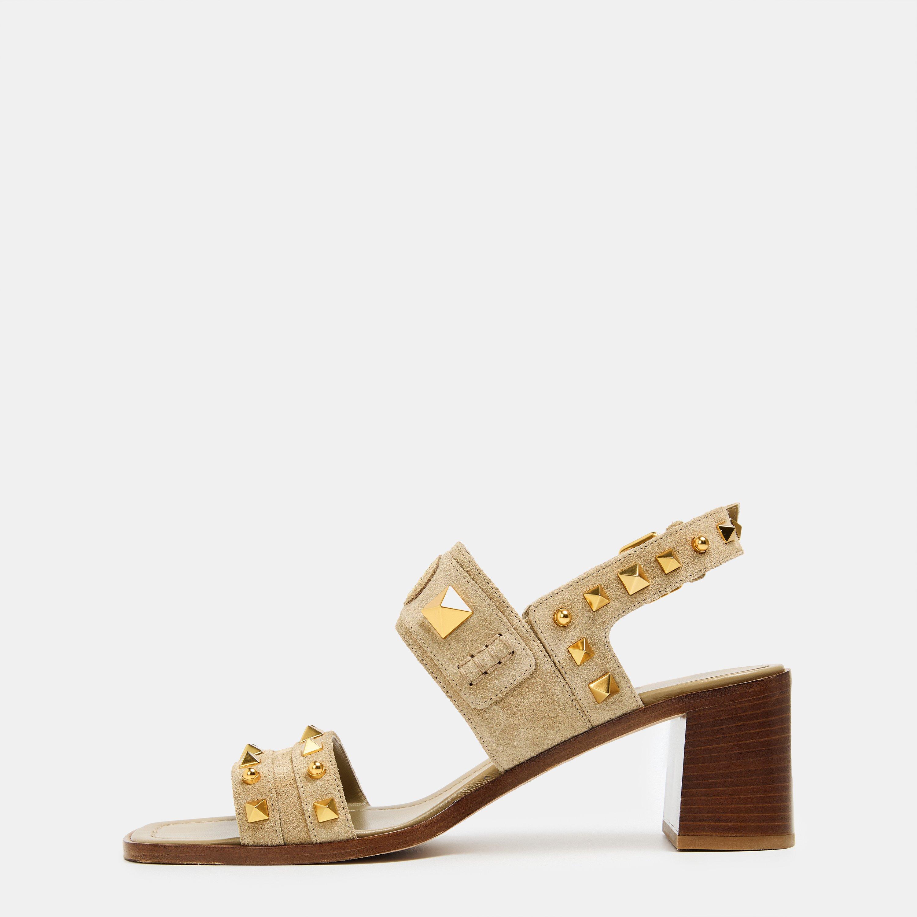 Desert Sand - Valentino Garavani - Rockstud Sandals - 2