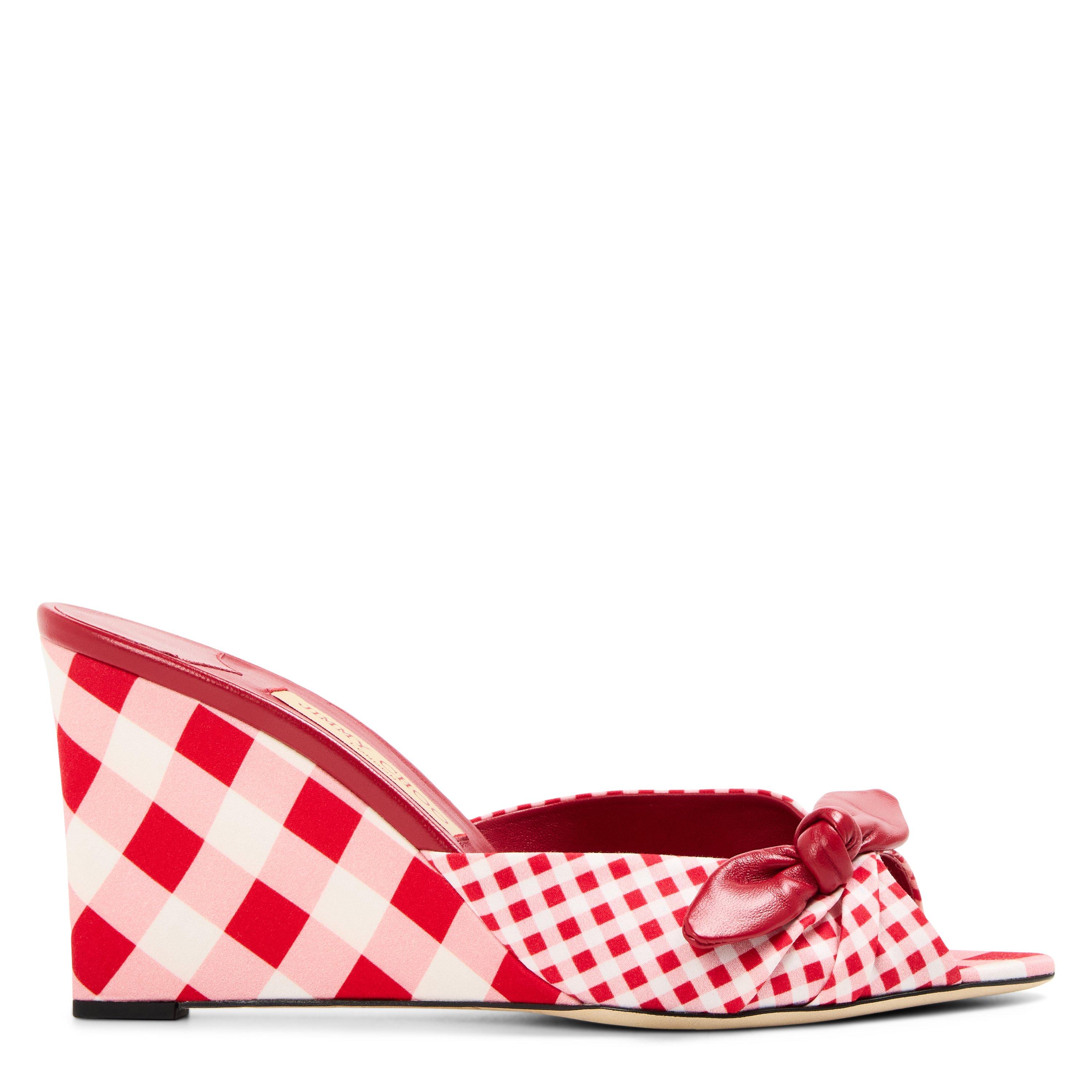 Ruby Red Mix - Jimmy Choo - Women's Wedge Sandals - 1