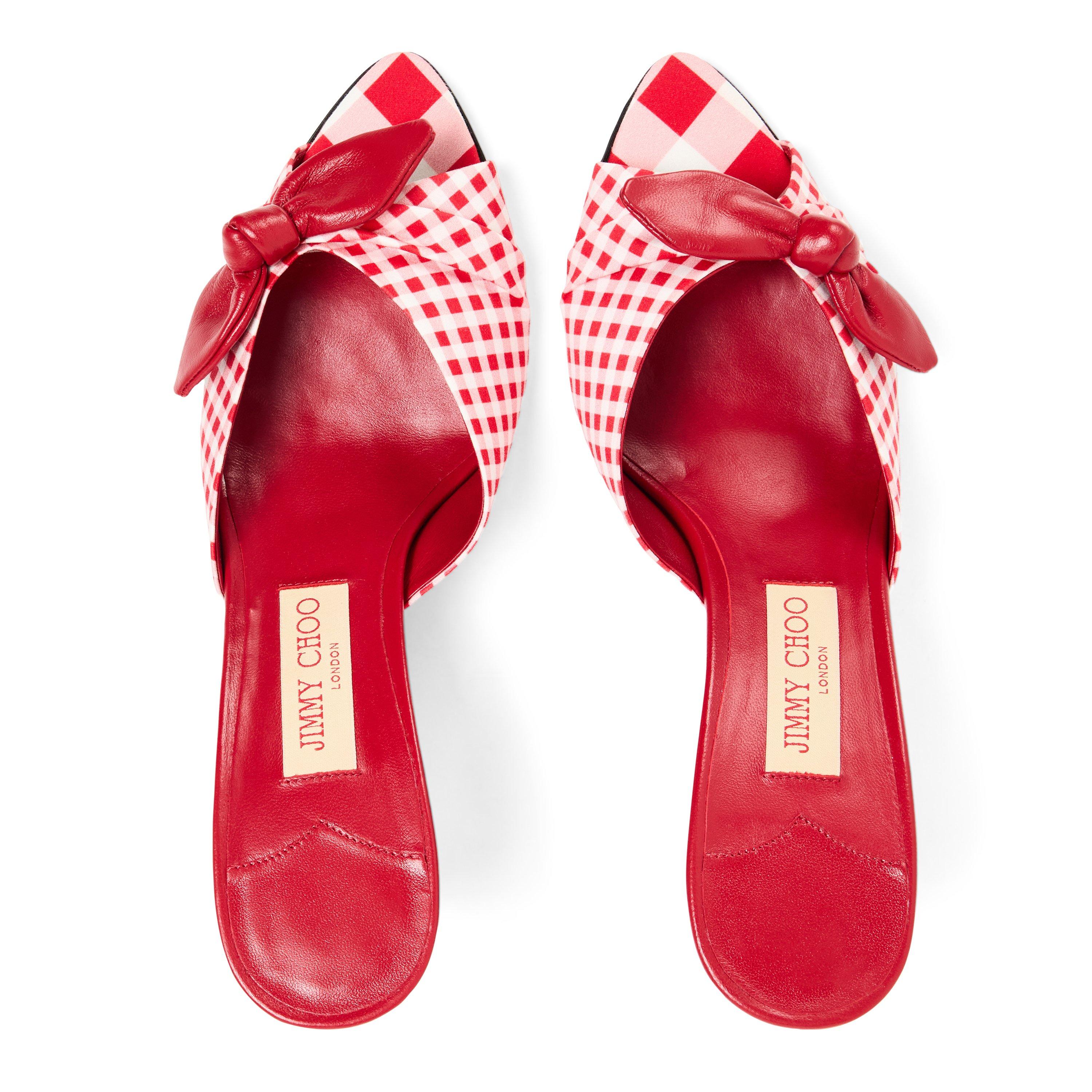 Ruby Red Mix - Jimmy Choo - Women's Wedge Sandals - 4