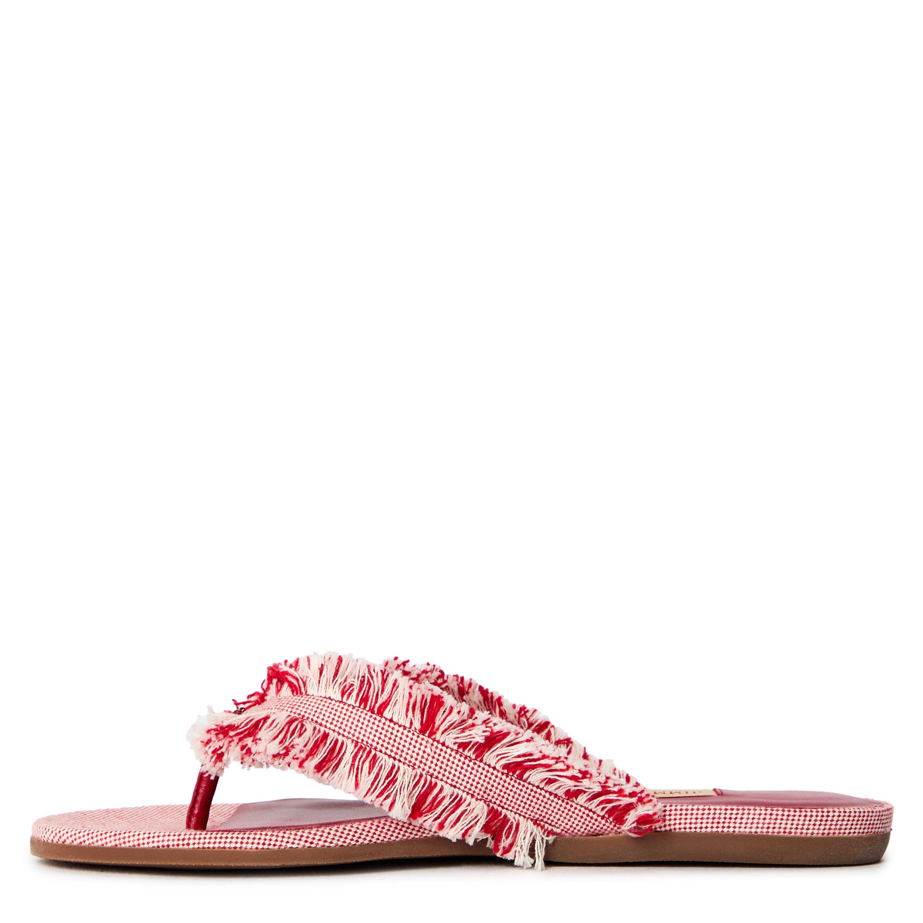 Ruby Red Mix - Jimmy Choo - Women's Flat Sandals - 2