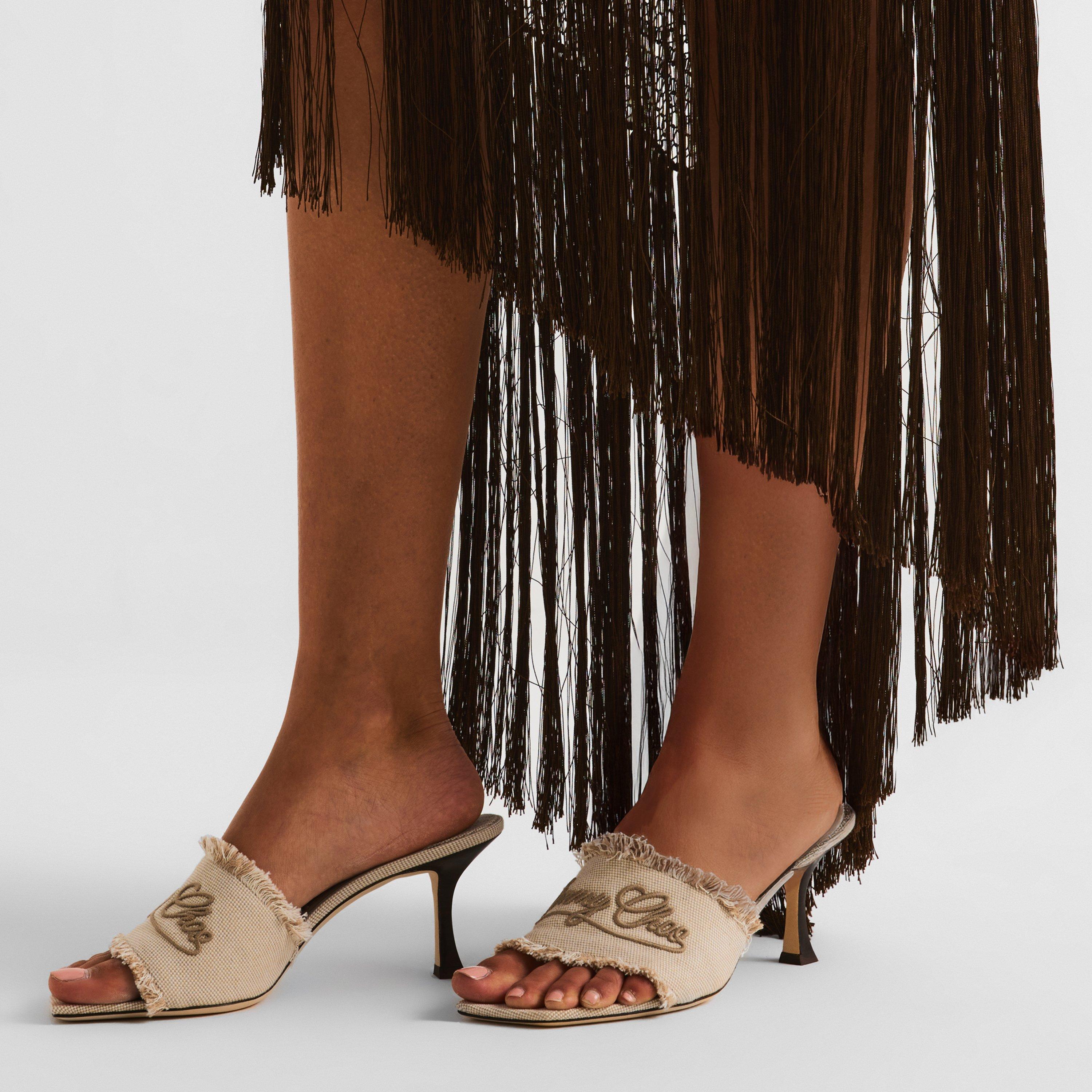 Almond/Latte - Jimmy Choo - Women's Heeled Mules - 3
