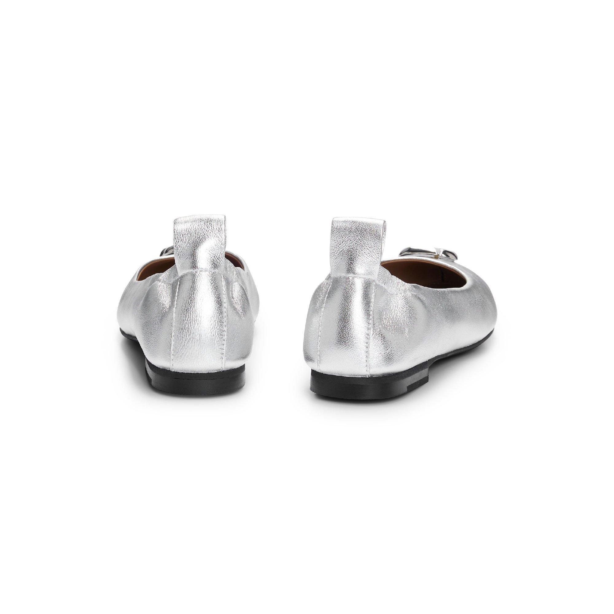 Silver - Boss - Dasy Ballerina Lmnbb 10266677 Slider Slippers Womens - 3