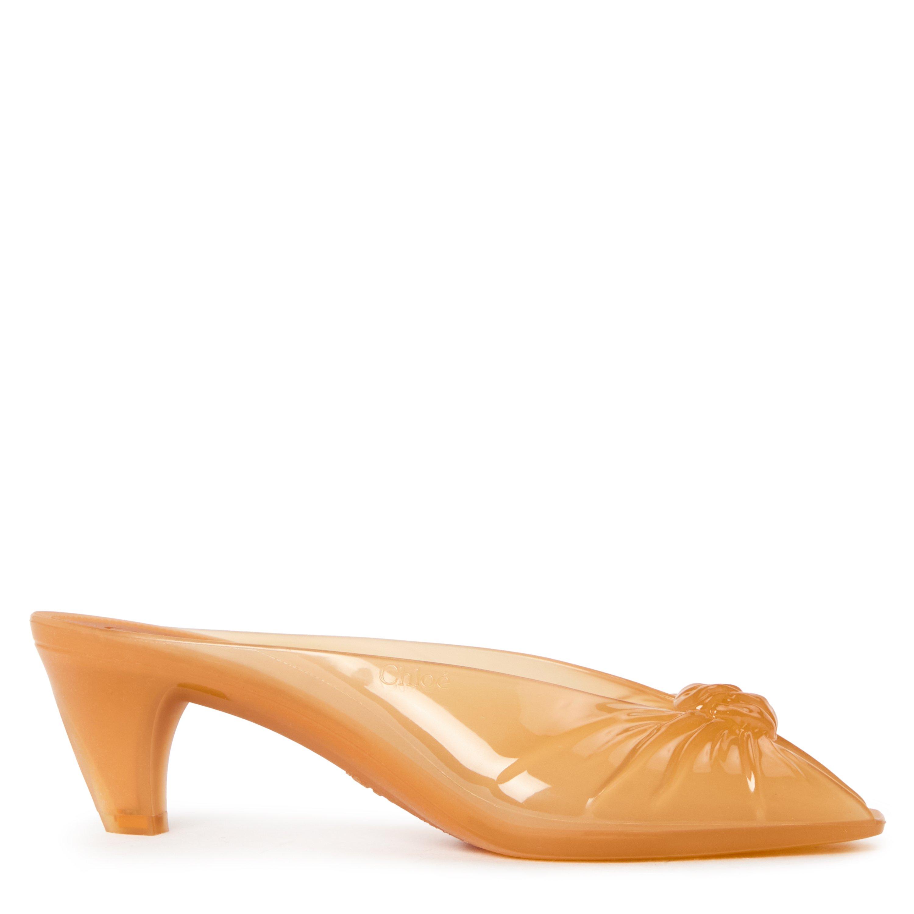 Chloe Women's Jelly Shoes - Amber Brown - Size 5 (38)