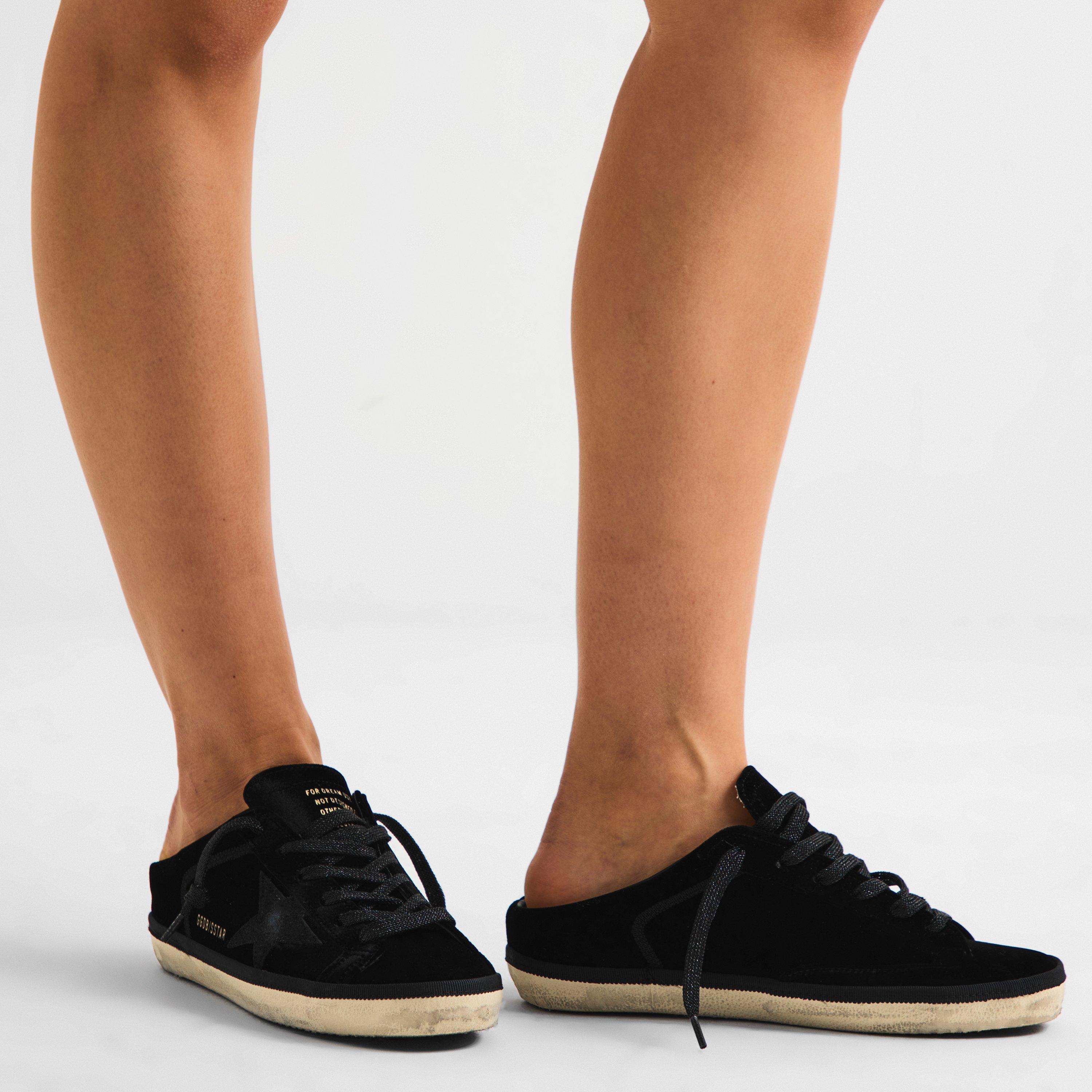 Black - Golden Goose - Women's Super Star Sabot Flat Mules - 3