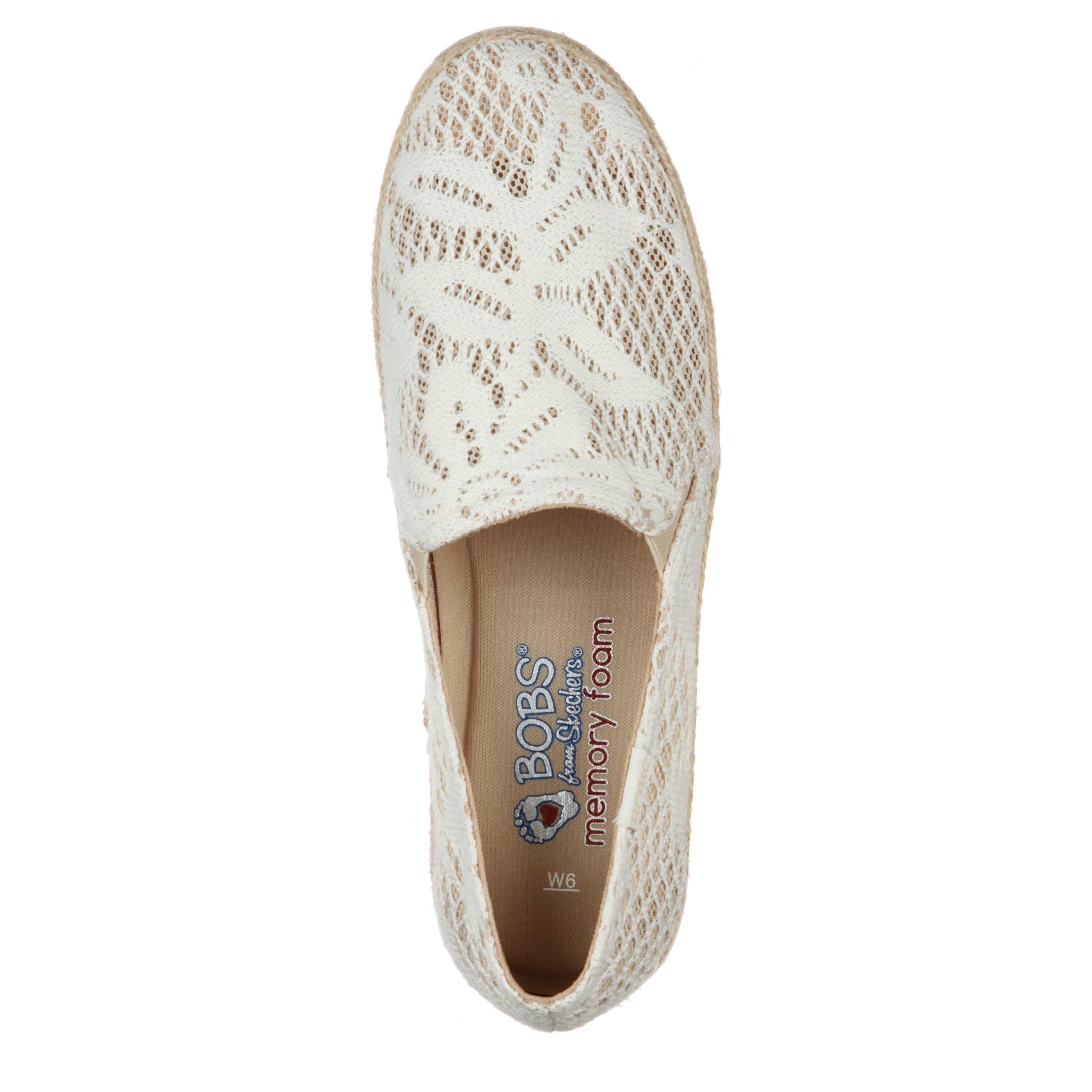 Blanc cassé - Skechers - Flexpadrille 3.0 Espadrilles Womens - 5