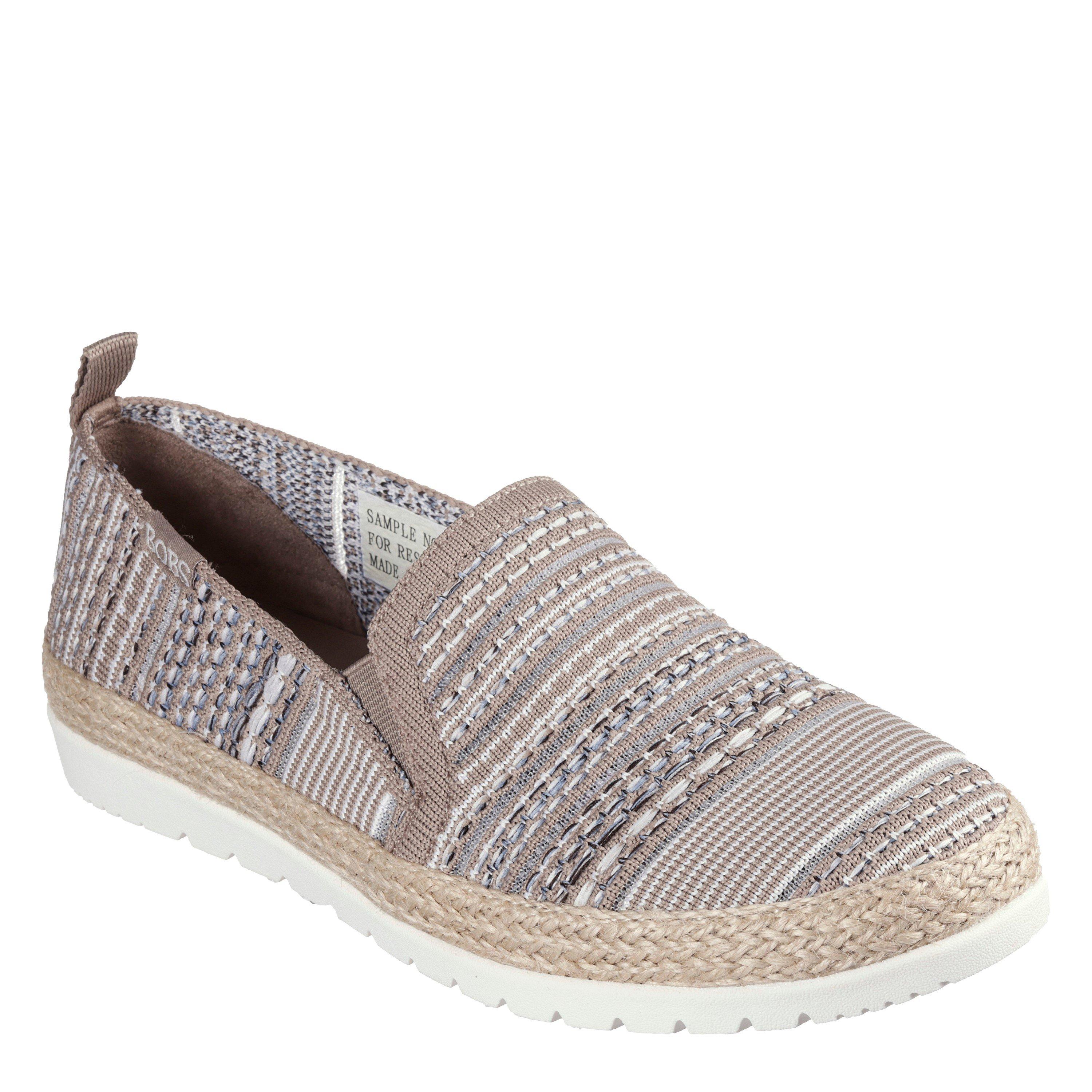 Skechers Engineered Woven Twin Gore Slip On Espadrilles Womens