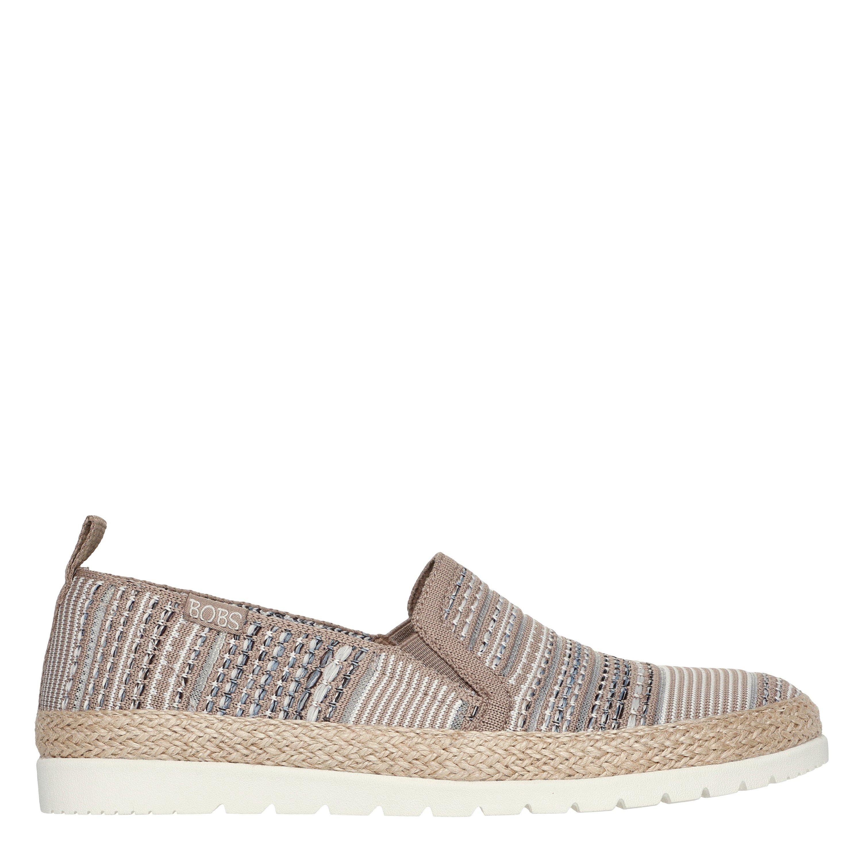 Multi - Skechers - Engineered Woven Twin Gore Slip On Espadrilles Womens - 3